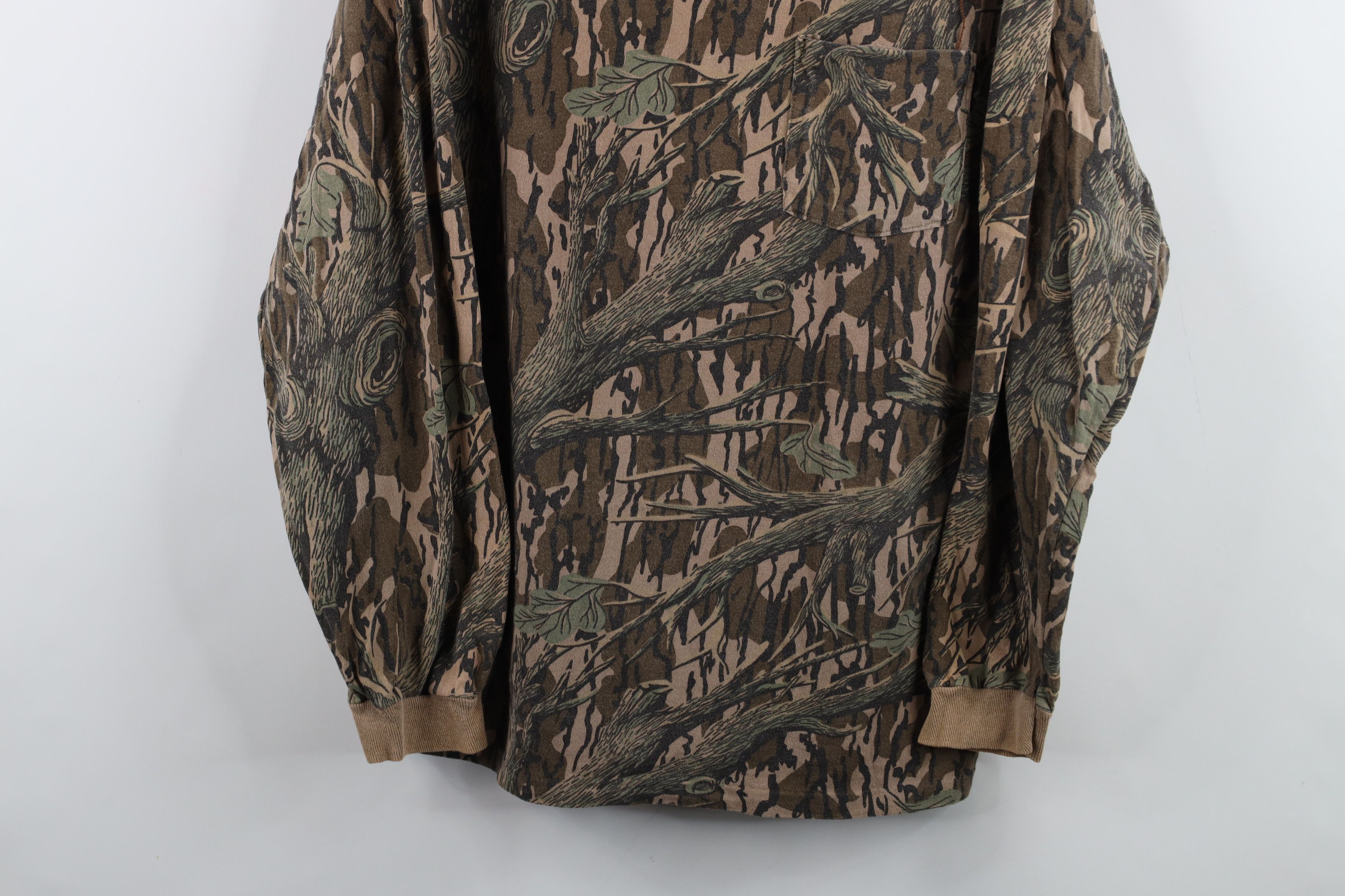 Vintage Vintage 90s Streetwear Mossy Oak Long Sleeve T-Shirt USA Size US XL / EU 56 / 4 - 3 Thumbnail