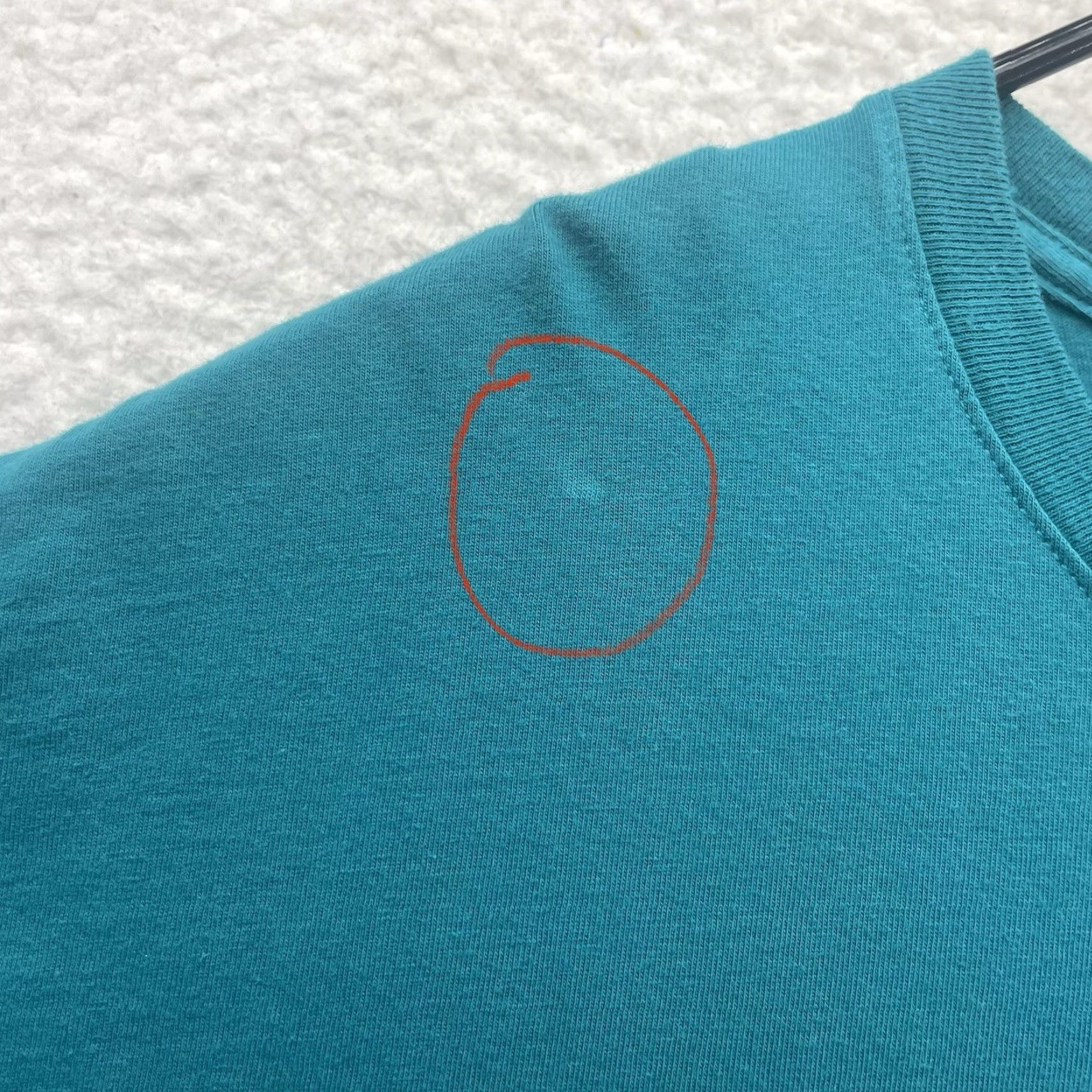 Champion Champion T-Shirt Mens 2XL Teal Graphic Print Smiley Face Pennant Logo Size US XXL / EU 58 / 5 - 5 Thumbnail