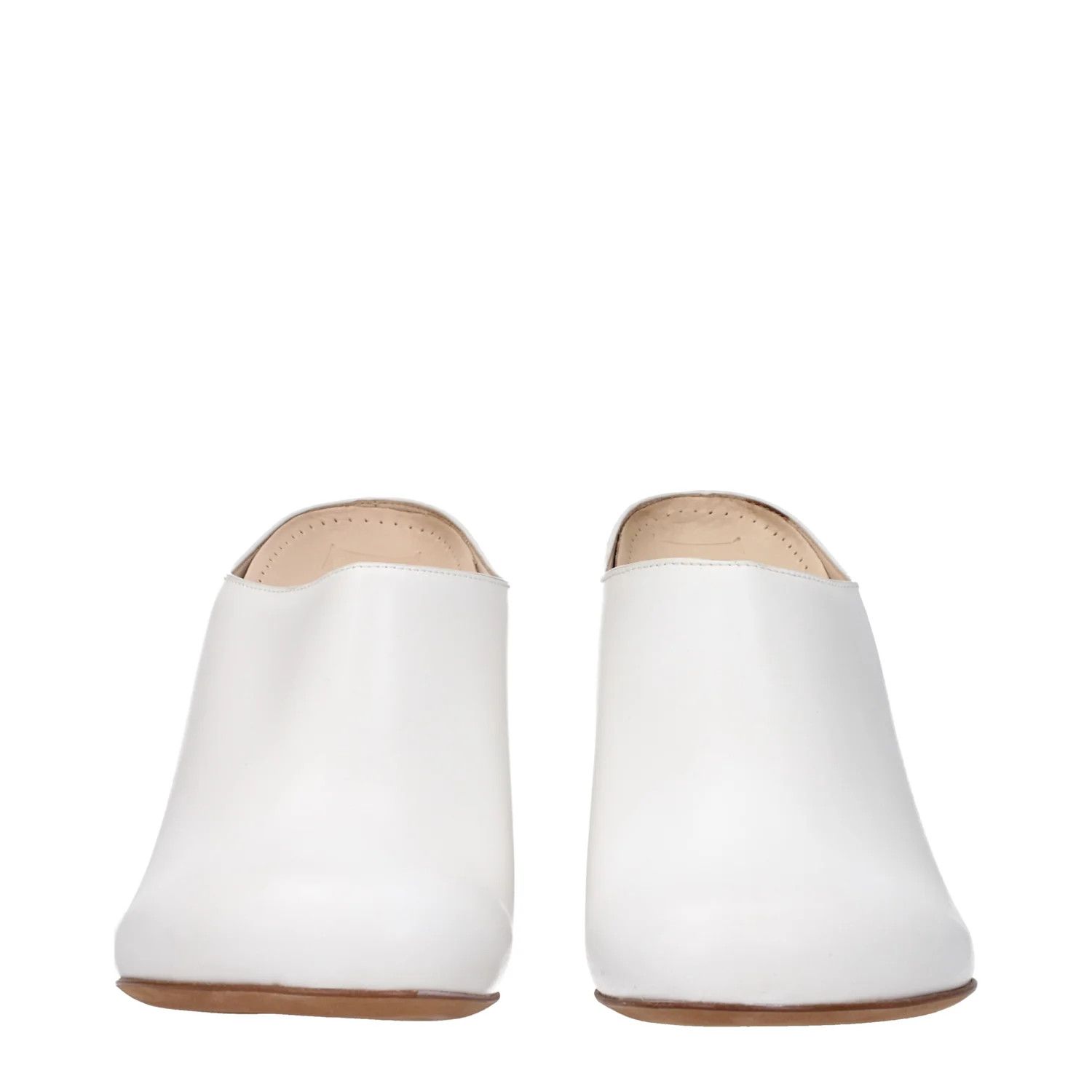 Loewe ob1o1e1124 Leather Sandals in White Size US 5 / IT 35 - 3 Thumbnail