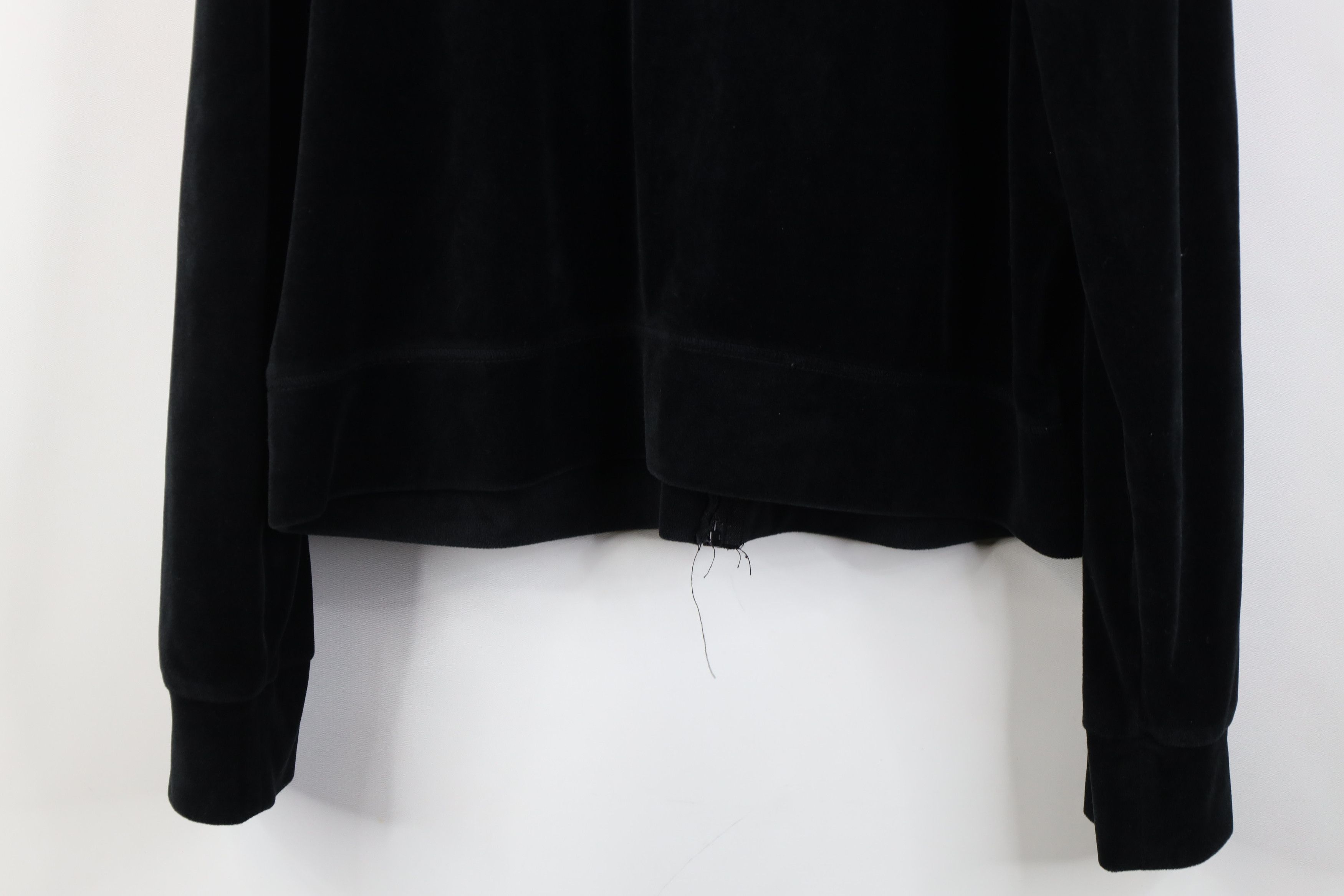 Juicy Couture Vintage 90s Y2K Juicy Couture Babydoll Velour Hoodie Black Size XXL / US 16-18 / IT 52-54 - 15 Thumbnail