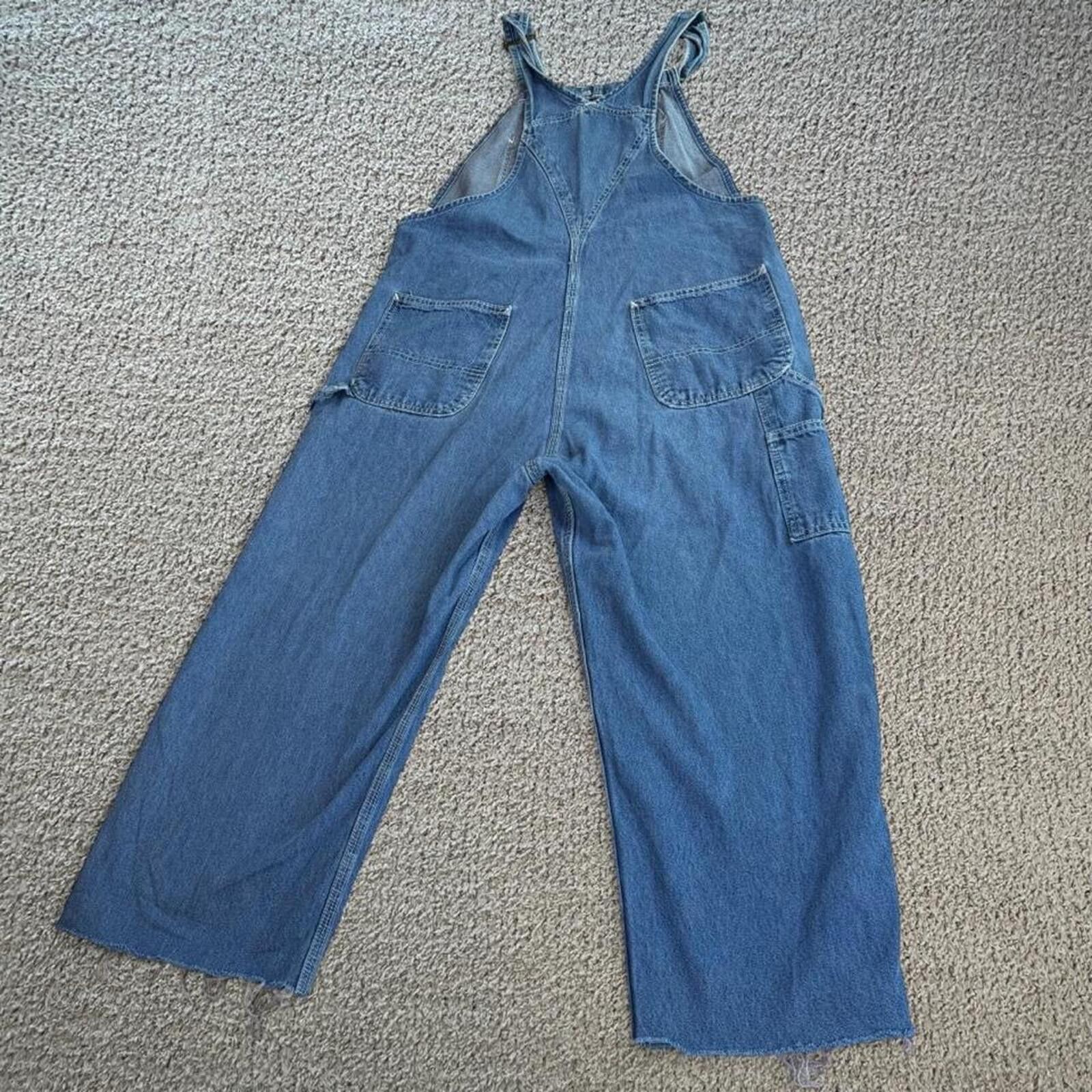 Carhartt Vintage Y2K Carhartt Denim Overalls Wide Leg Carpenter 38x30 Size US 38 / EU 54 - 2 Thumbnail