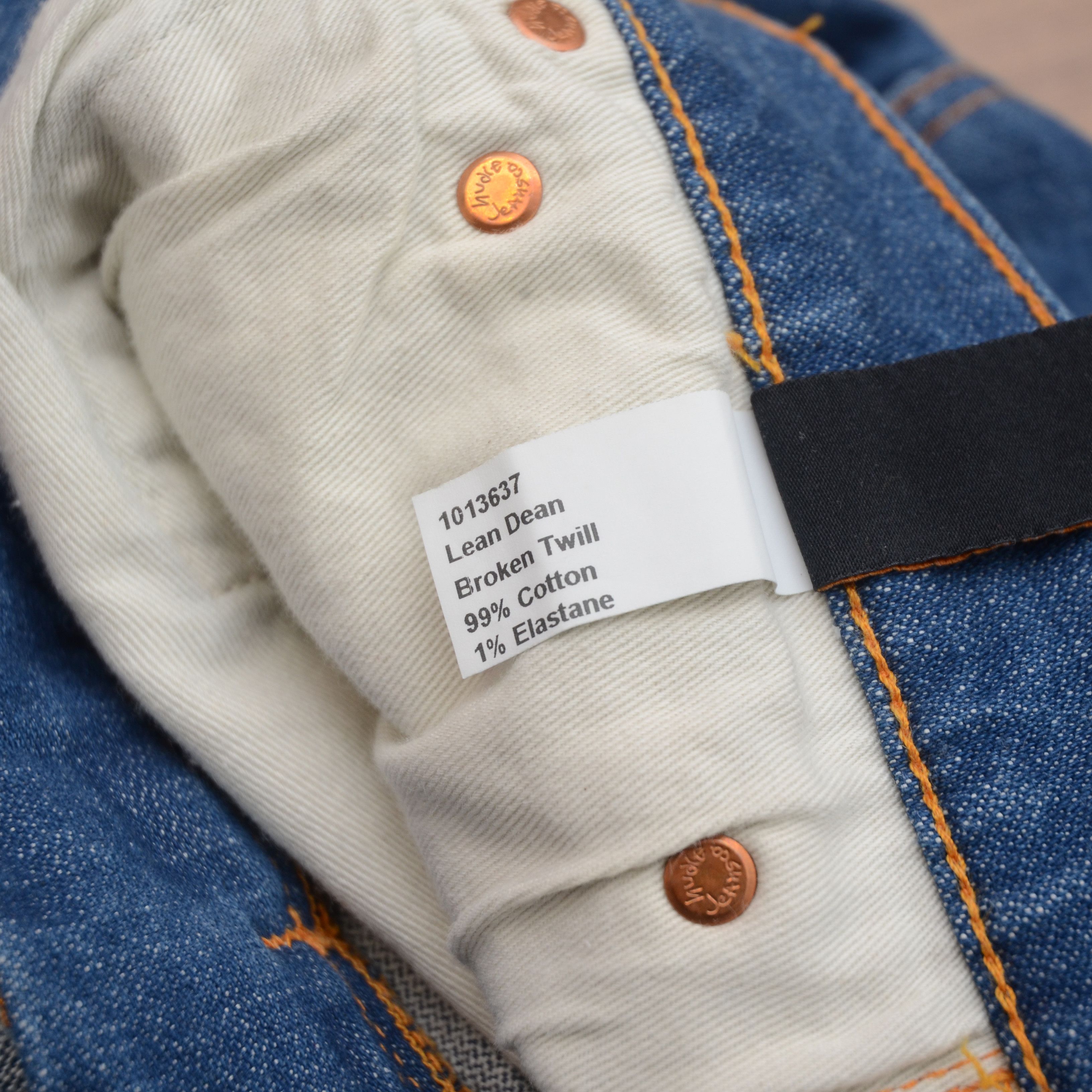 Nudie Jeans Nudie Jeans Lean Dean Lean Dean Broken Twill Slim W30 L32 Size US 30 / EU 46 - 15 Thumbnail
