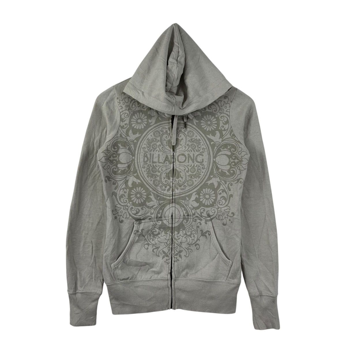 Billabong BILLABONG SURFING Vintage Floral Zip Hoodie Gray Size US M / EU 48-50 / 2 - 1 Thumbnail