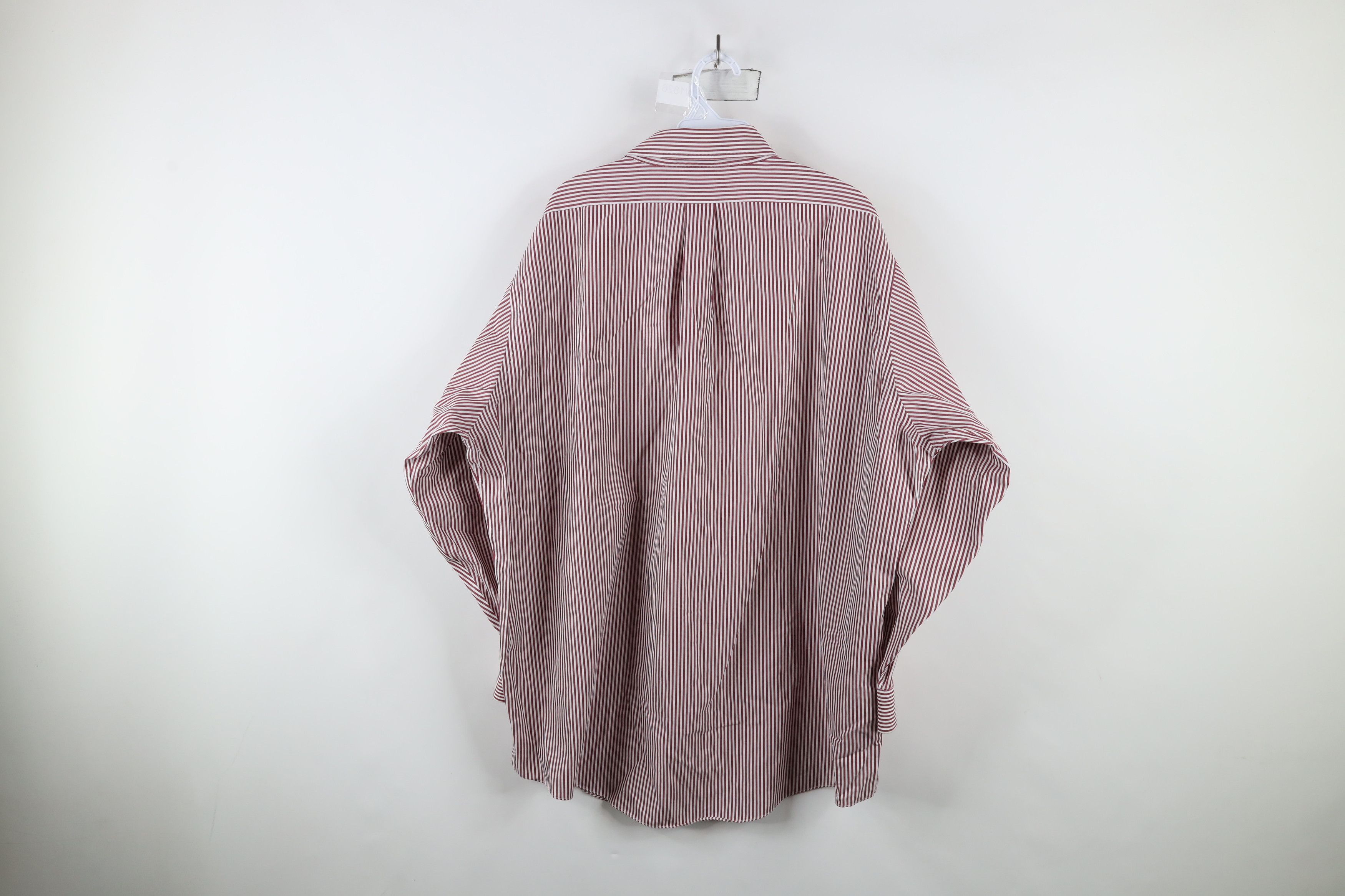 Brooks Brothers × Vintage Vintage 90s Brooks Brothers Striped Button Down Shirt Red Size US L / EU 52-54 / 3 - 7 Thumbnail