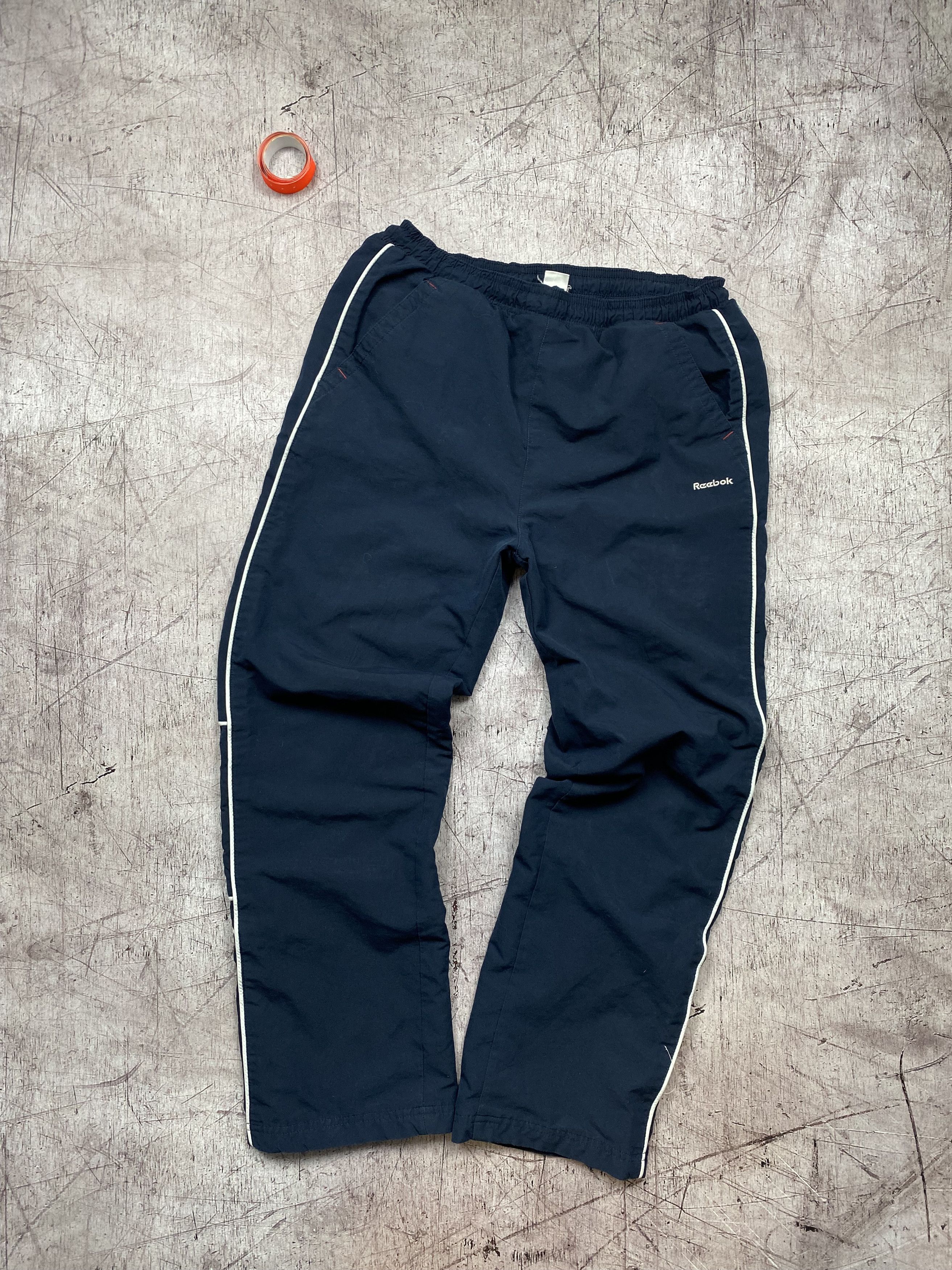 Reebok × Vintage Reebok Vintage Mens Nylon Track Pants Size US 30 / EU 46 - 2 Thumbnail