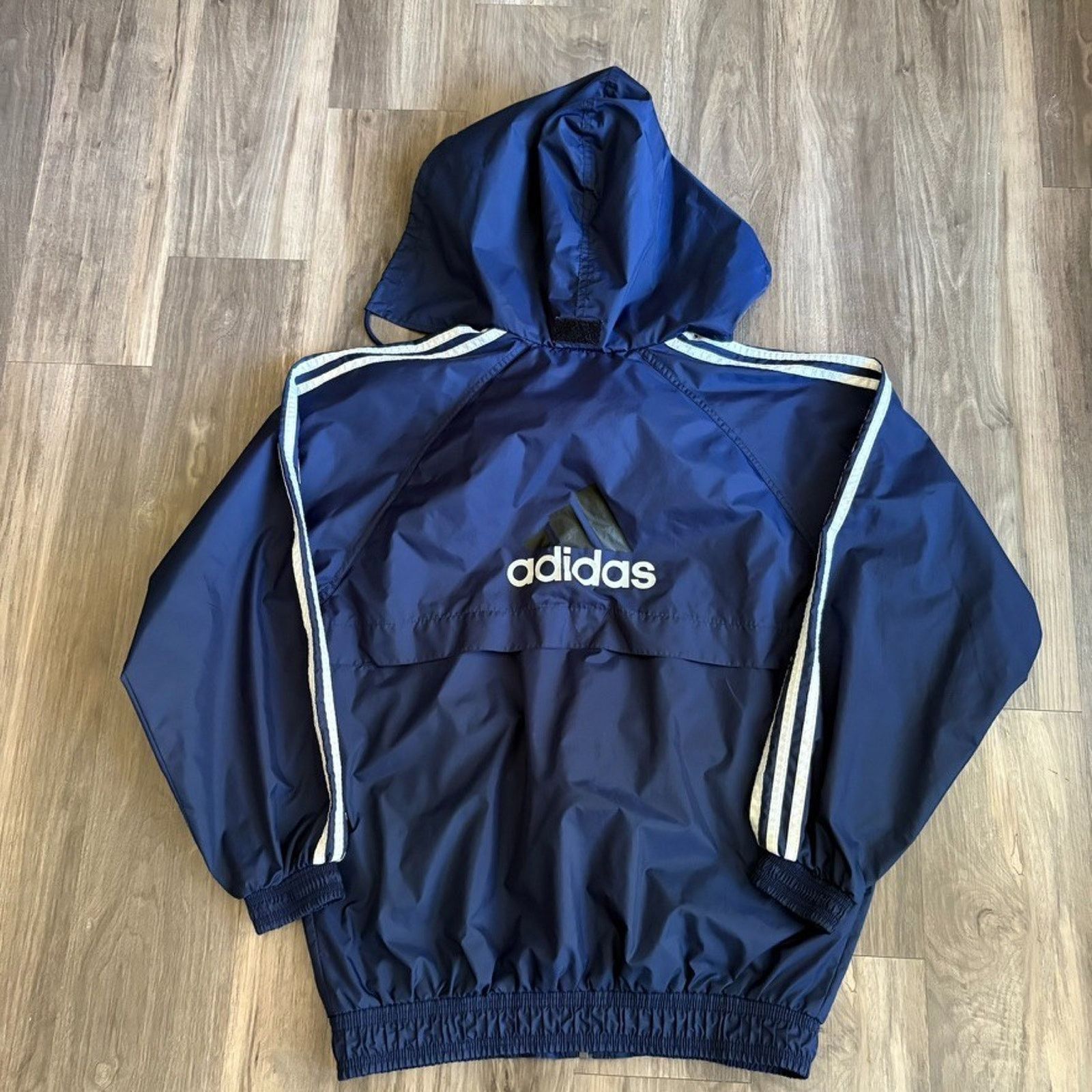 Adidas × Vintage Vintage Adidas Windbreaker Track Jacket Mens Size L Blue Size US L / EU 52-54 / 3 - 2 Thumbnail