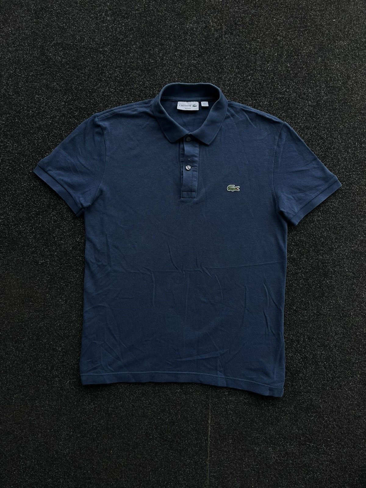 Lacoste Classic Fit short sleeve polo shirt size 6, men's XL cotton green type Vintage Second Hand