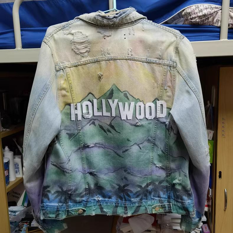 Amiri AMIRI city print denim jacket Size US L / EU 52-54 / 3 - 2 Thumbnail