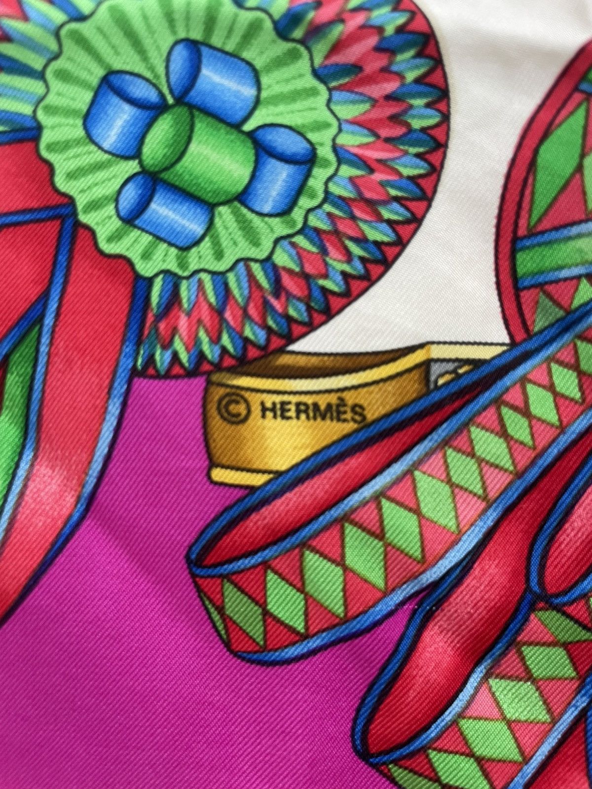 Hermes Hermès Carre 90 LES RUBANS DU CHEVAL - Horse Ribbon Scarf Size ONE SIZE - 6 Thumbnail