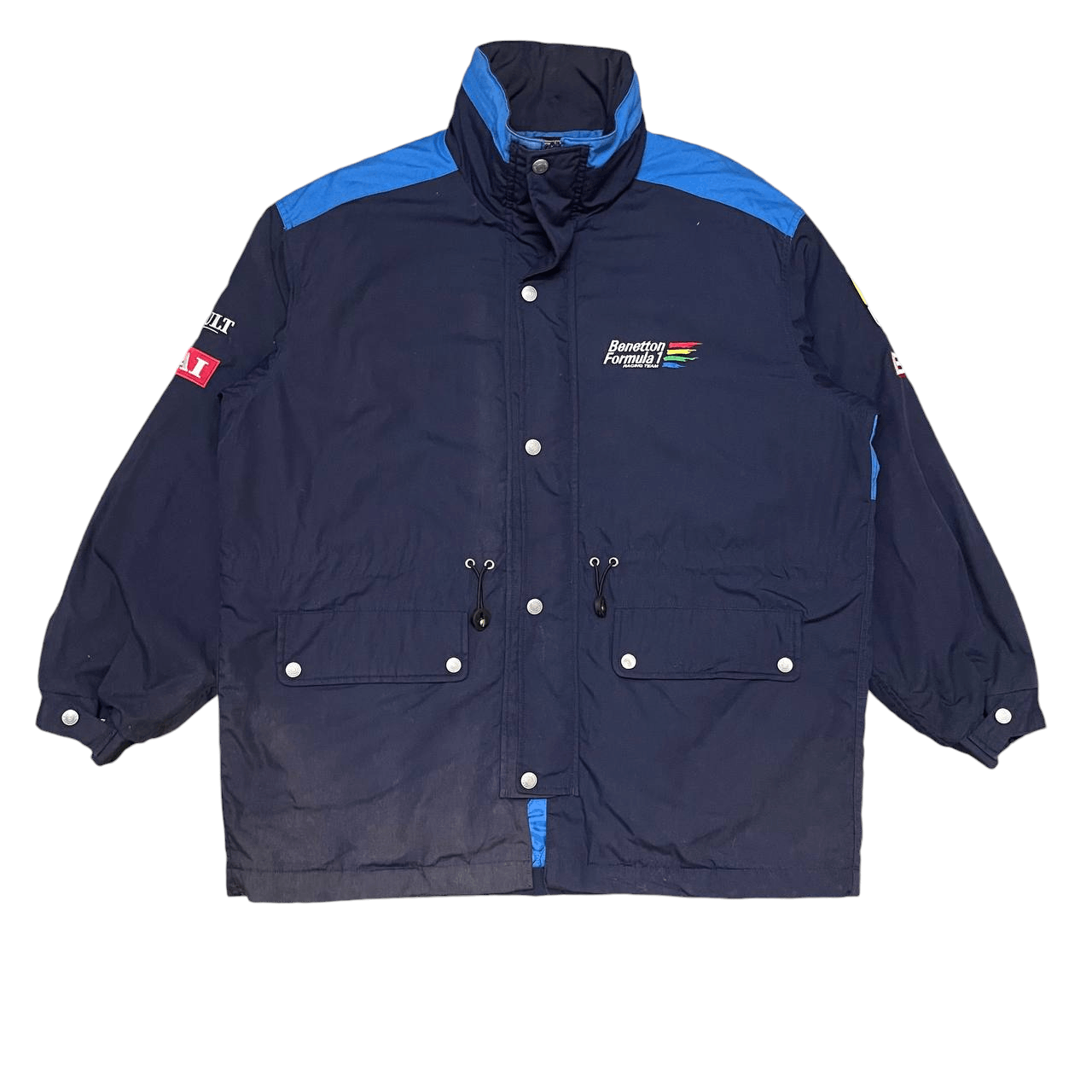 Benetton Vintage Benetton Formula 1 Racing Team Coach Jacket Size US L / EU 52-54 / 3 - 8 Thumbnail