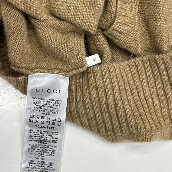 Gucci Gucci Women's Cashmere Cardigan in Camel-2507 Size S / US 4 / IT 40 - 3 Thumbnail