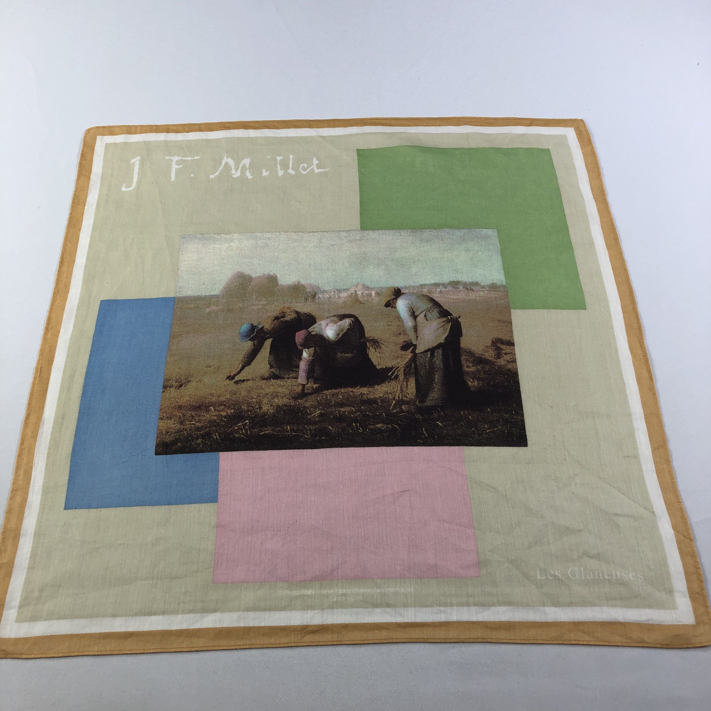 Vintage J.F Millet Les Glaneuses Handkerchief Bandana H1859 Size ONE SIZE - 1 Thumbnail