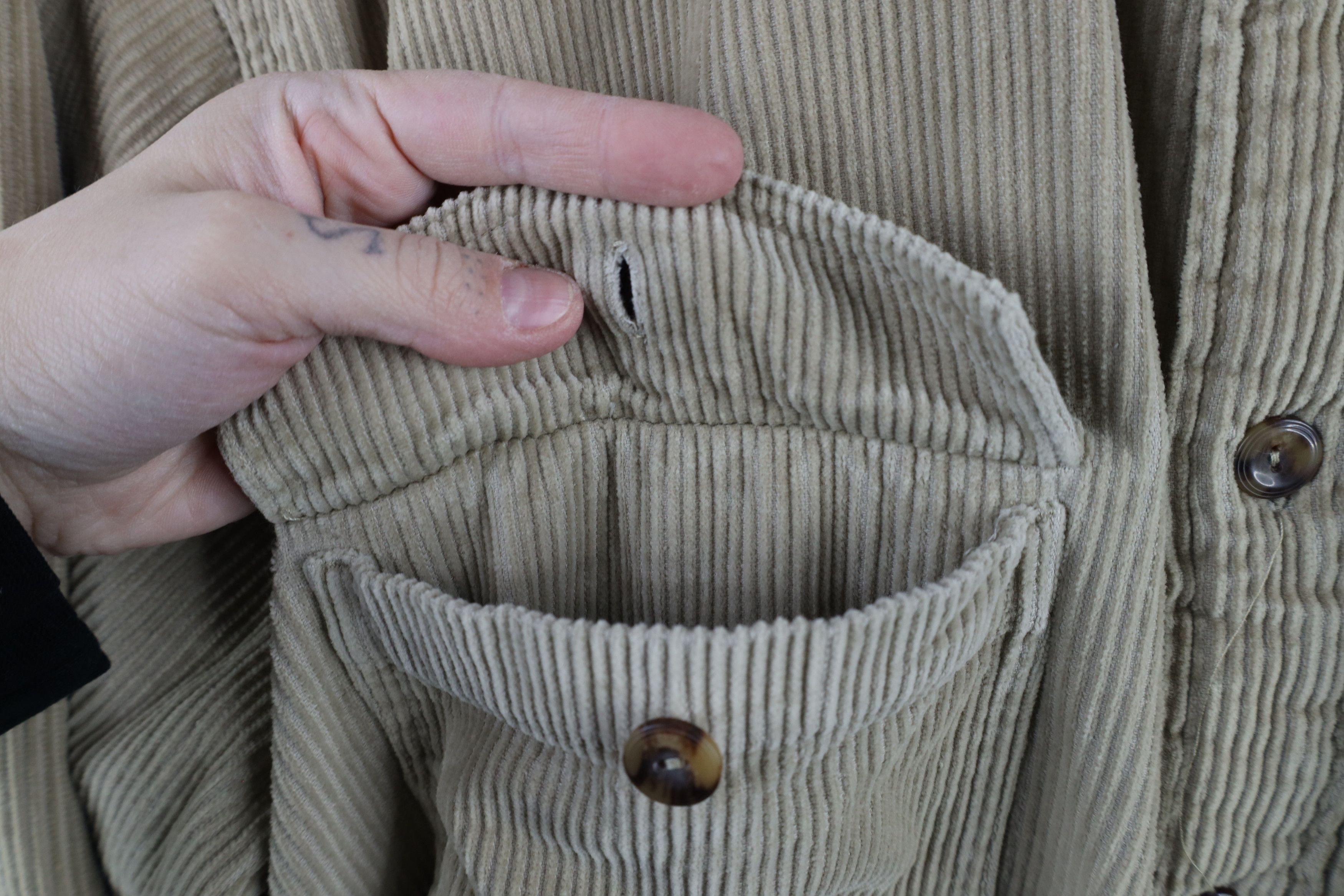 Vintage Vintage 90s Streetwear Fleece Lined Corduroy Shirt Jacket Size US L / EU 52-54 / 3 - 5 Thumbnail