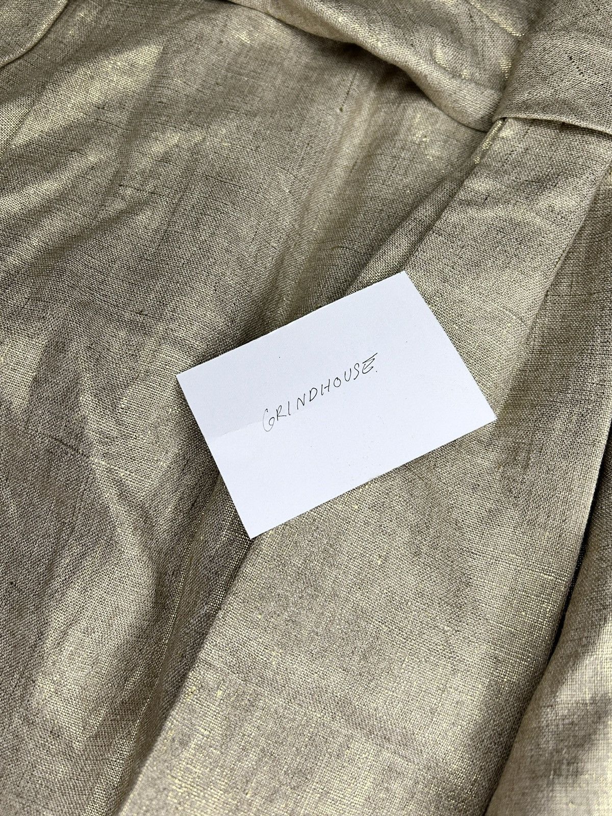 Alexander McQueen S/S 06 Gold Linen Skirt Size 26" / US 2 / IT 38 - 14 Thumbnail