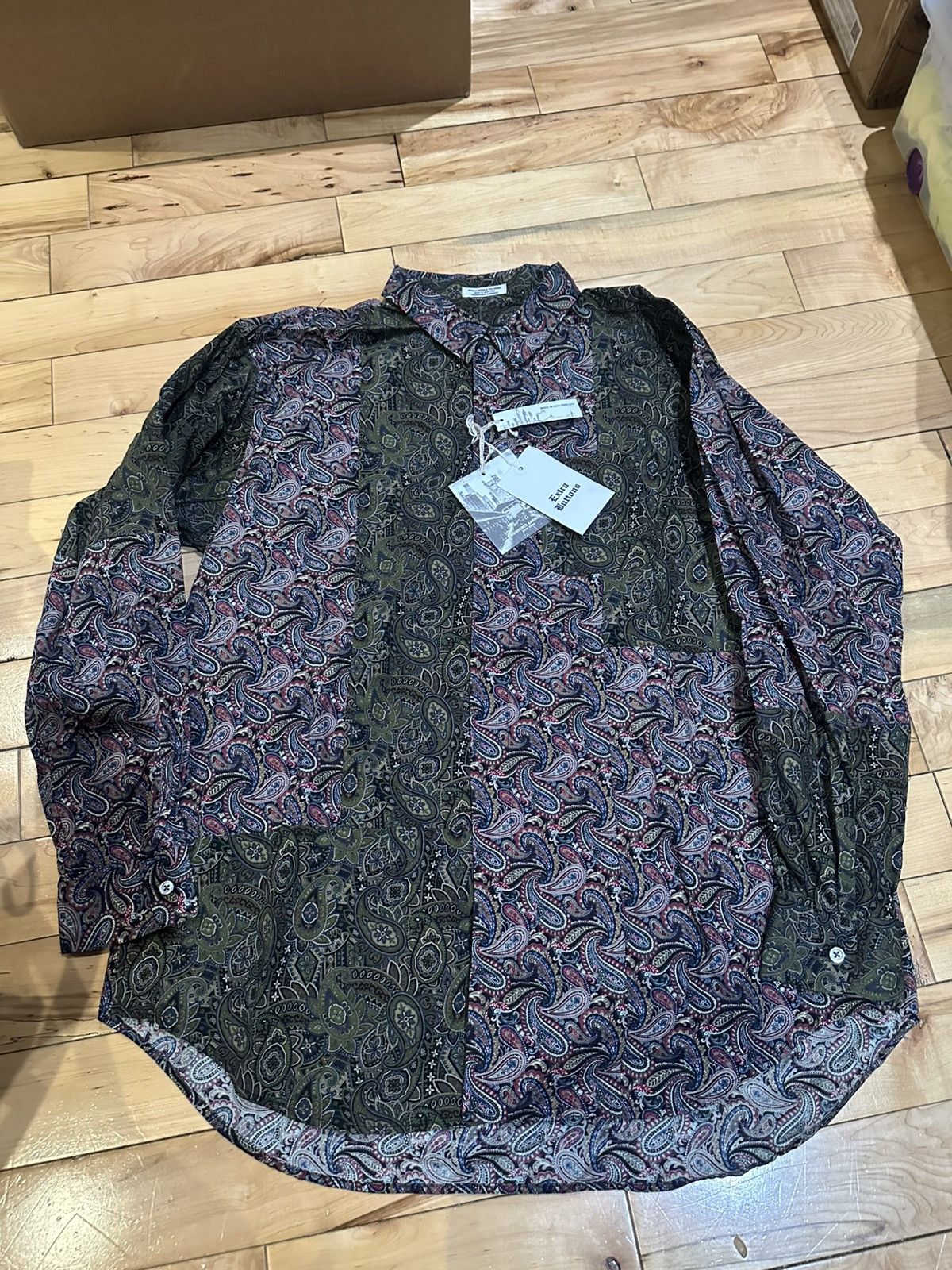 Engineered Garments Patchwork Paisley Long Sleeve Button Up Shirt Size US L / EU 52-54 / 3 - 1 Thumbnail