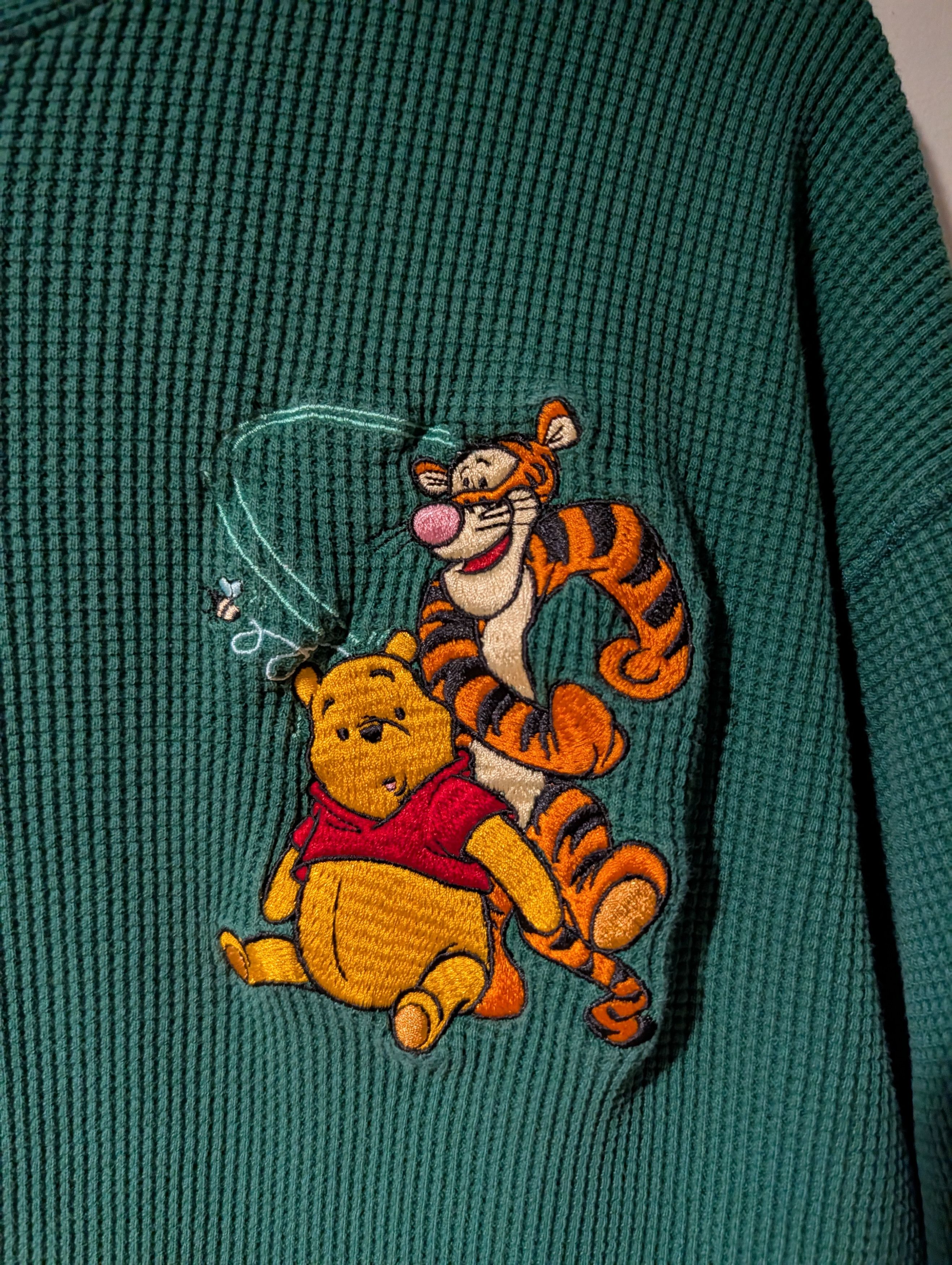 Disney Vintage Winnie the Pooh Tigger Thermal Henley Long-Sleeve Size US L / EU 52-54 / 3 - 2 Thumbnail