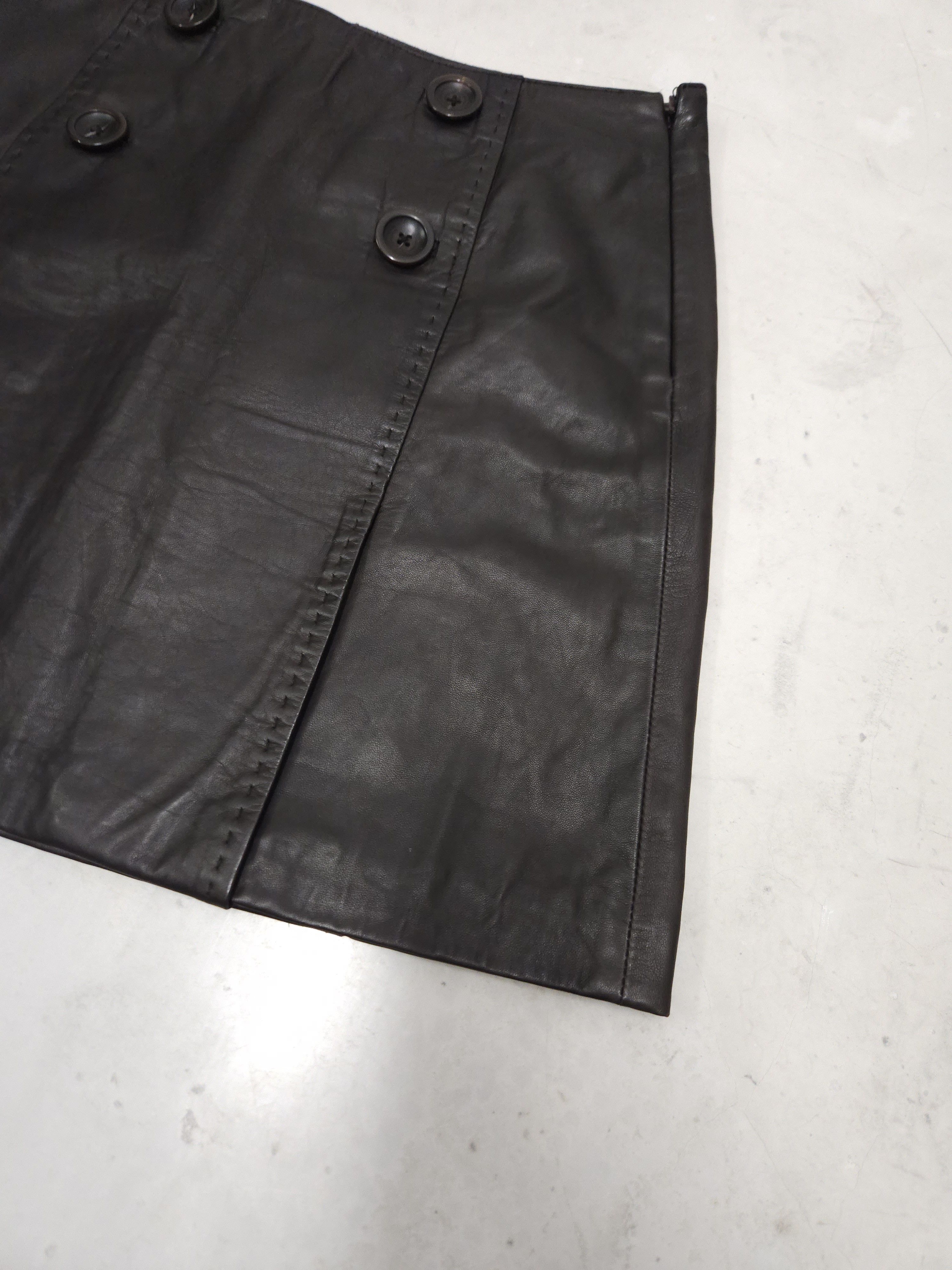 Max Mara × Weekend Max Mara Max mara leather mini skirt Size 26" / US 2 / IT 38 - 6 Thumbnail