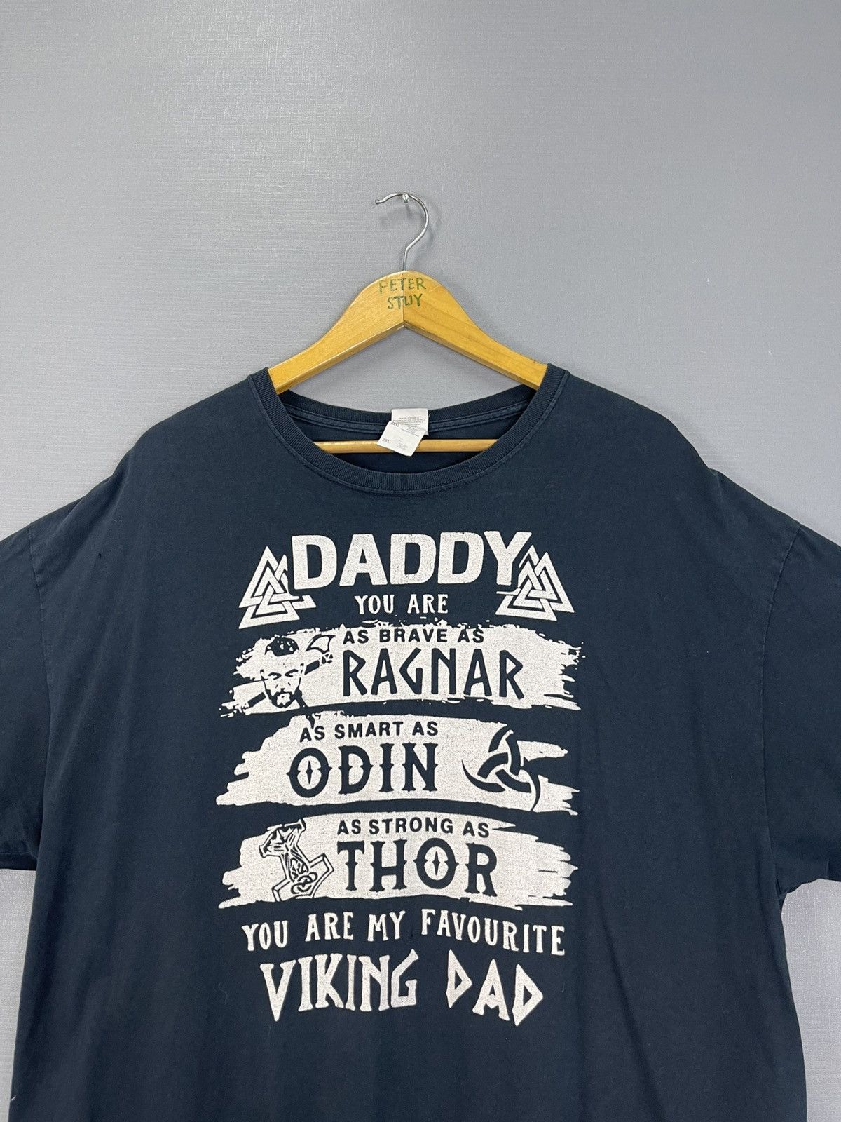 Vintage Vintage Favorite Viking Dad T-Shirt Size US XL / EU 56 / 4 - 5 Thumbnail