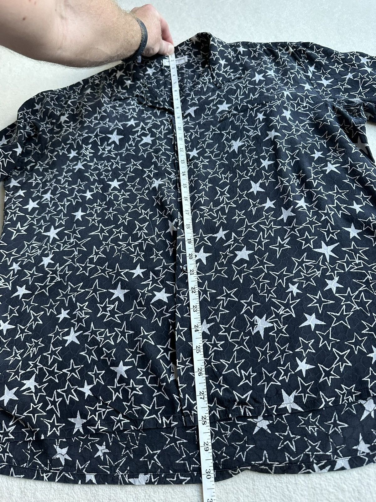 Saint Laurent Paris SS20 Saint Laurent star silk camp shirt Hawaiian 42 short Size US L / EU 52-54 / 3 - 6 Thumbnail