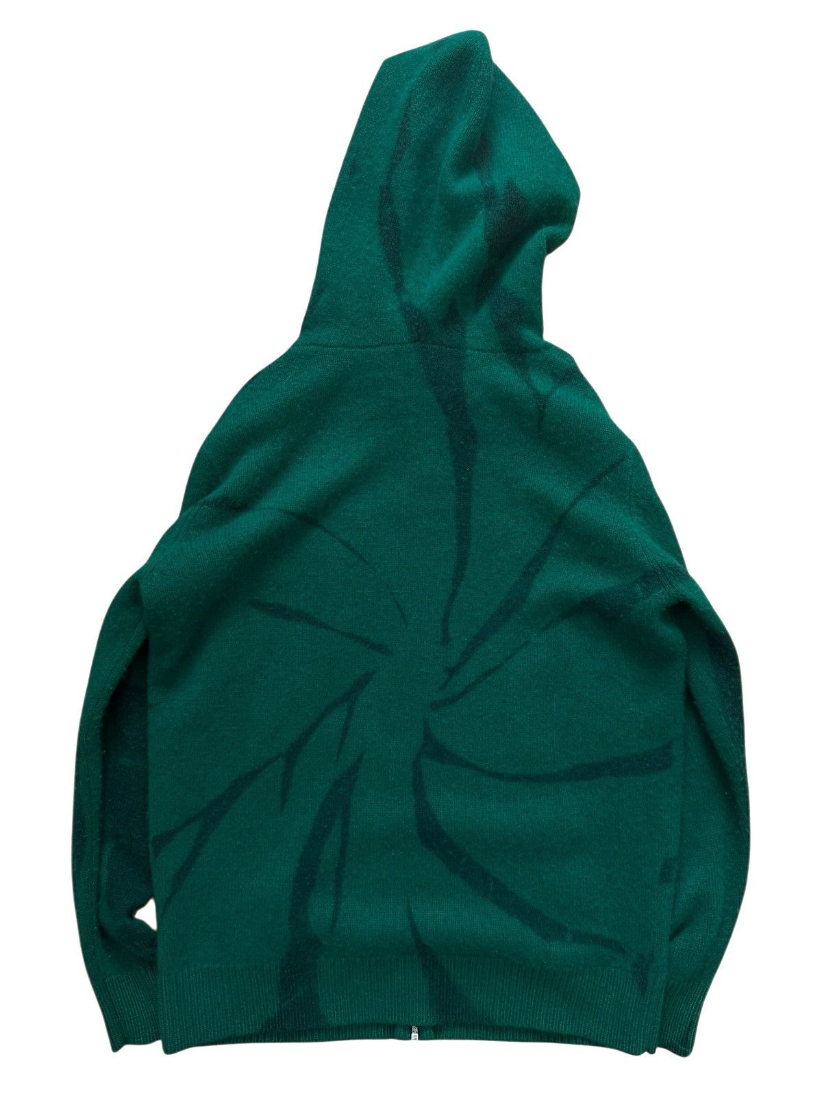 The Elder Statesman 100% Cashmere Zip Green Tie Dye Hoodie Size US M / EU 48-50 / 2 - 2 Thumbnail