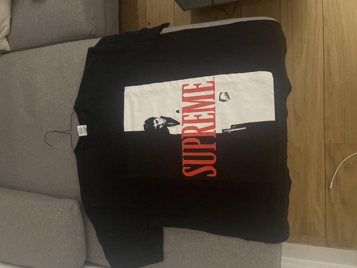 image of Supreme X Scarface T-Shirt in Black, Men's (Size Large)