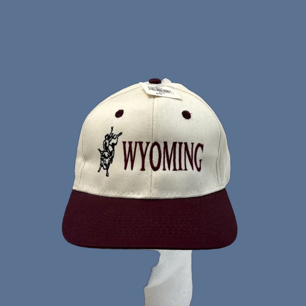 J Brand VINTAGE 90s Wyoming Cowboy Rodeo Western Snapback Hat American Grit Men One Size Cream Size ONE SIZE - 1 Thumbnail
