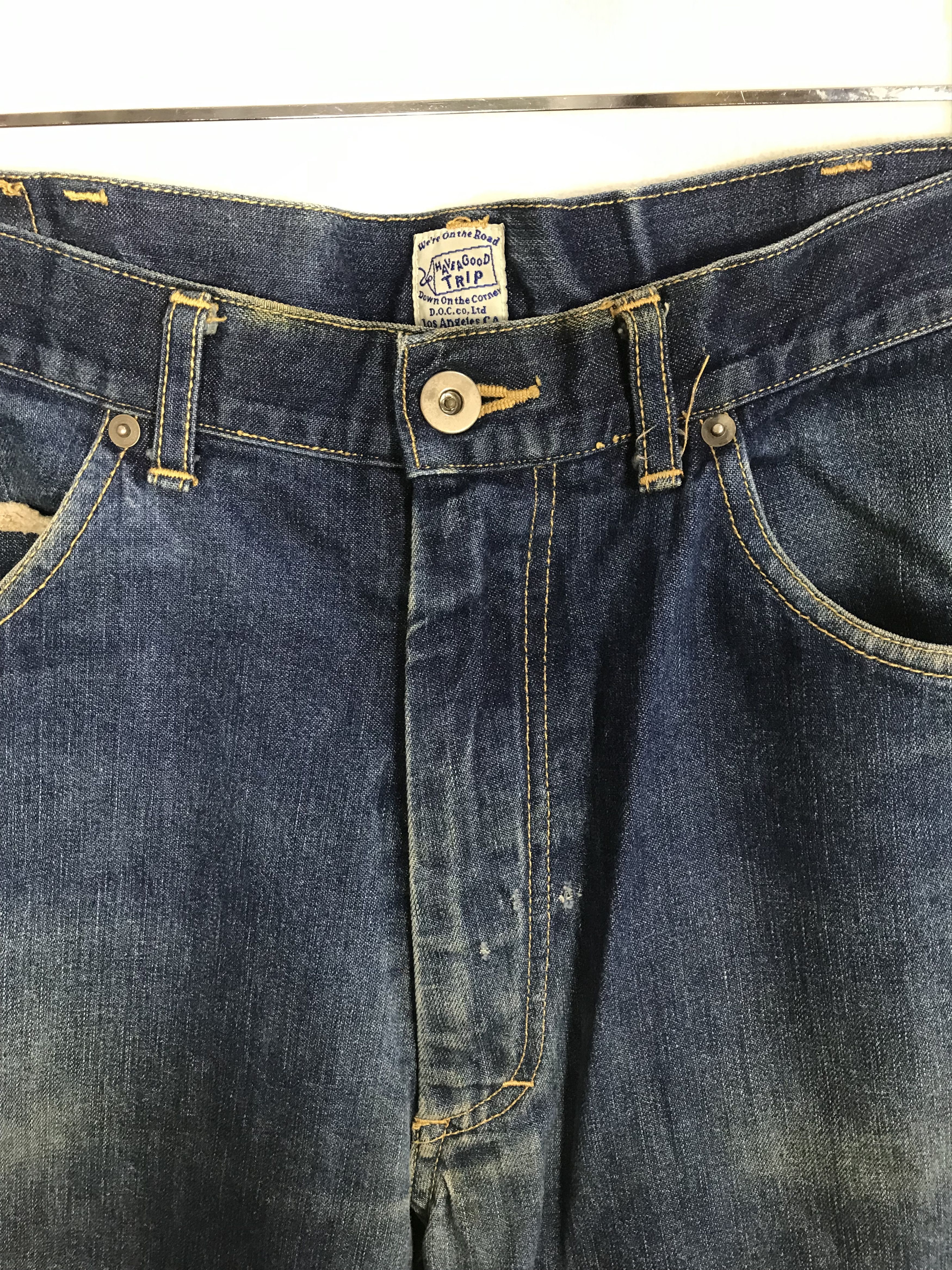 Japanese Brand On The Road Denim Indigo Pant Straight Cut Fits Size 32 Size US 32 / EU 48 - 3 Thumbnail