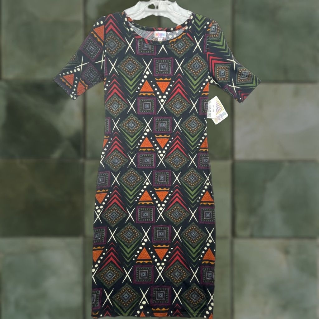 Vintage VINTAGE LuLaRoe Dress Womens Julia Geometric NWT Size M / US 6-8 / IT 42-44 - 1 Thumbnail