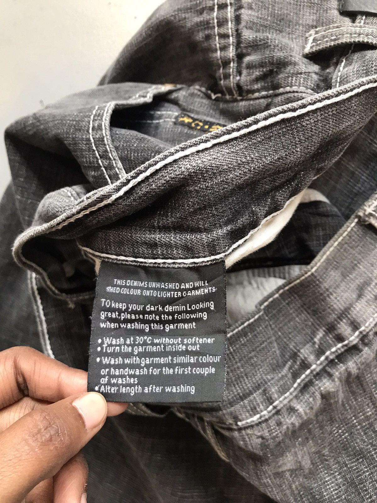 C1RCA × Southpole × Vintage Vintage cir ca white thread embroidered loose fit denim Size US 40 / EU 56 - 12 Thumbnail