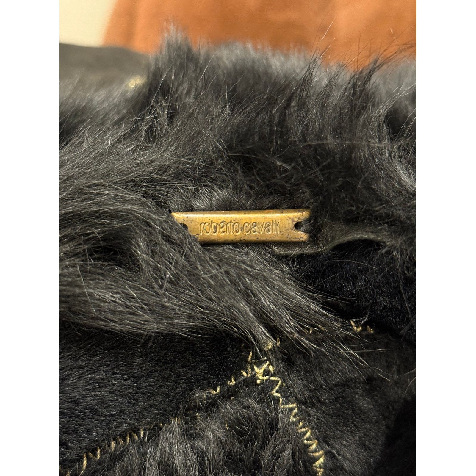 Roberto Cavalli 2002 Roberto Cavalli fitted shearling jacket with fur collar Size US S / EU 44-46 / 1 - 9 Thumbnail