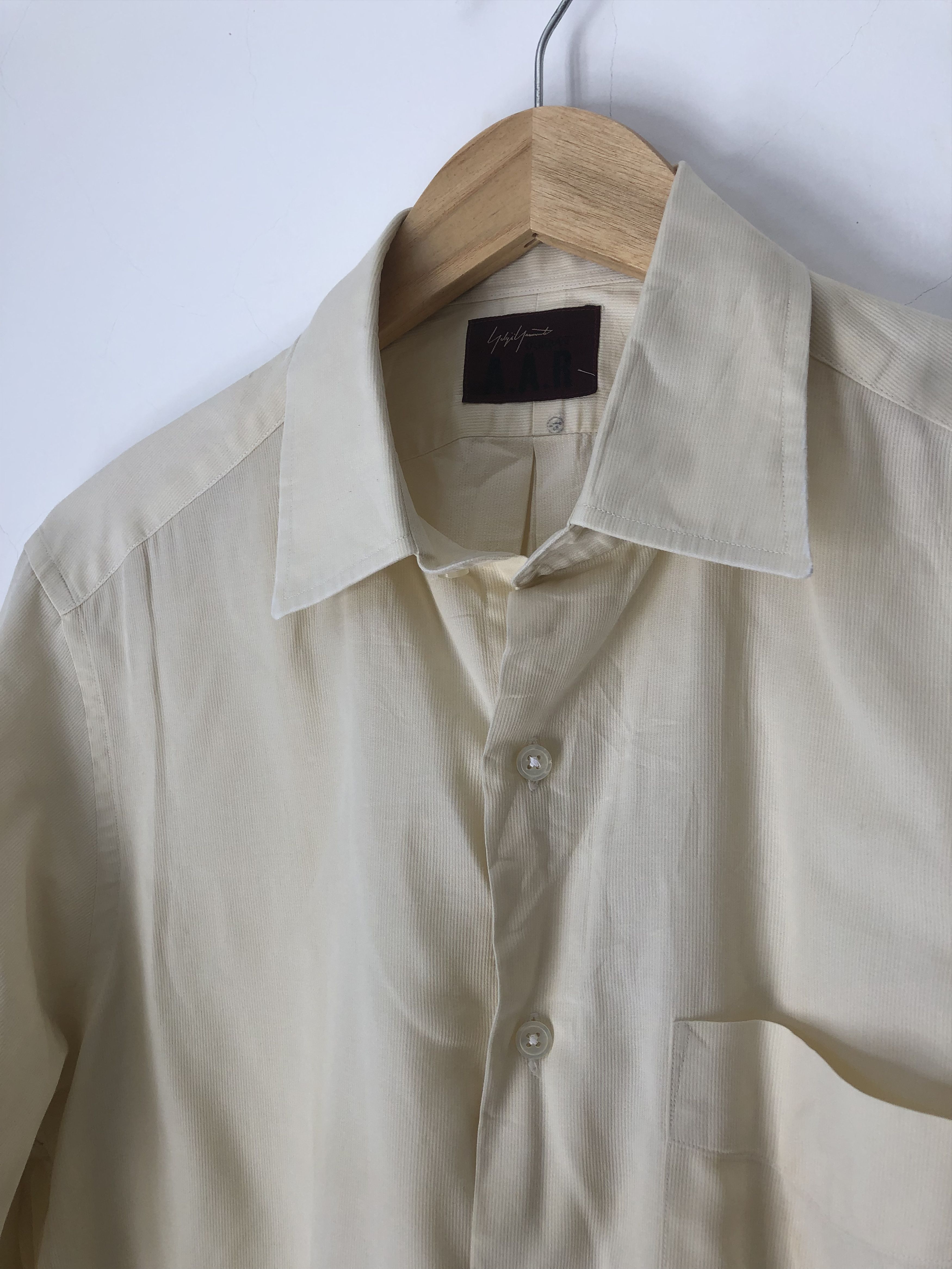 Yohji Yamamoto pale yellow shirt Size US L / EU 52-54 / 3 - 2 Thumbnail