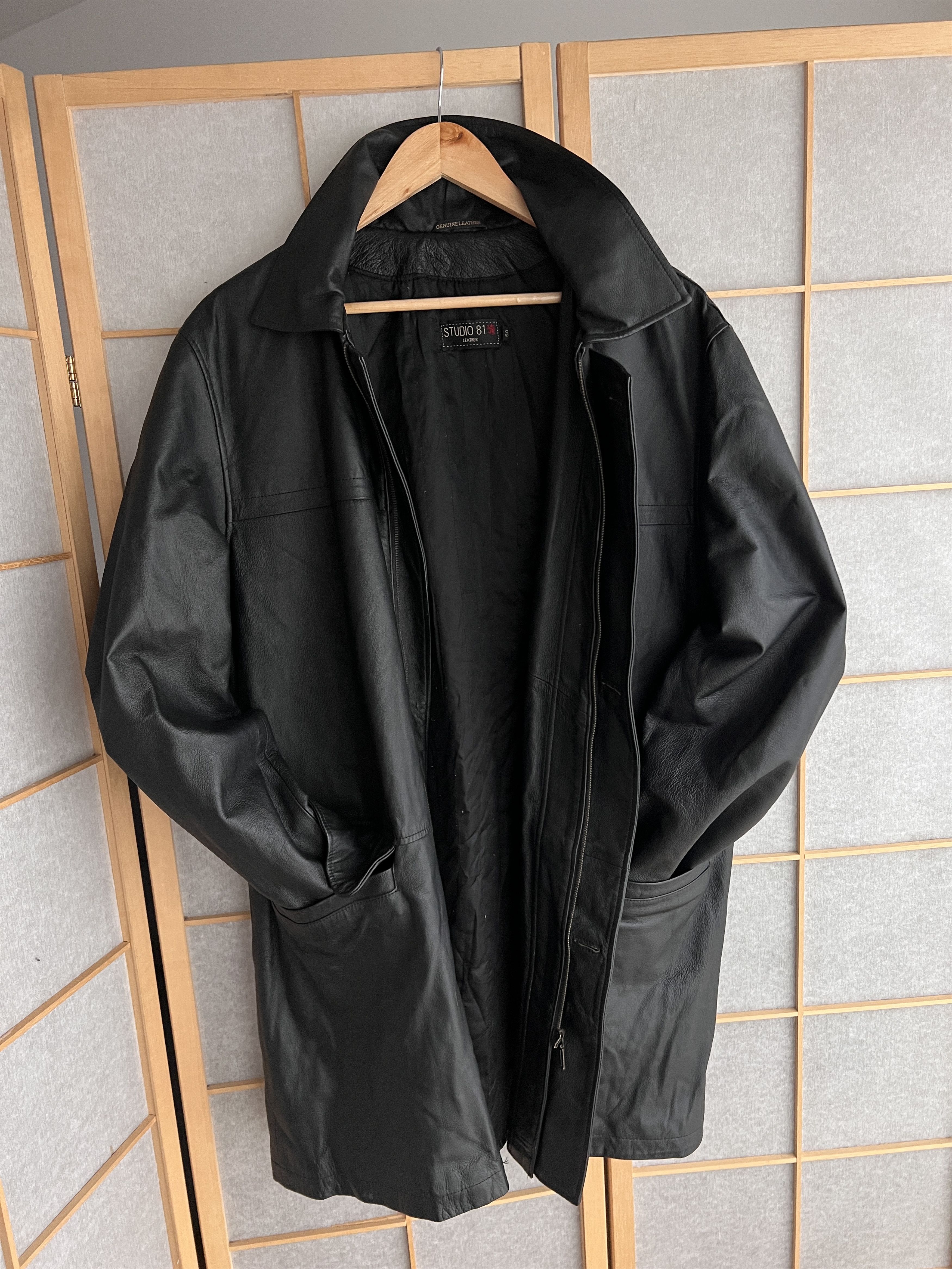 If Six Was Nine 14th Addiction Yohji Yamamoto style leather jacket LGB coat Size US XL / EU 56 / 4 - 10 Thumbnail