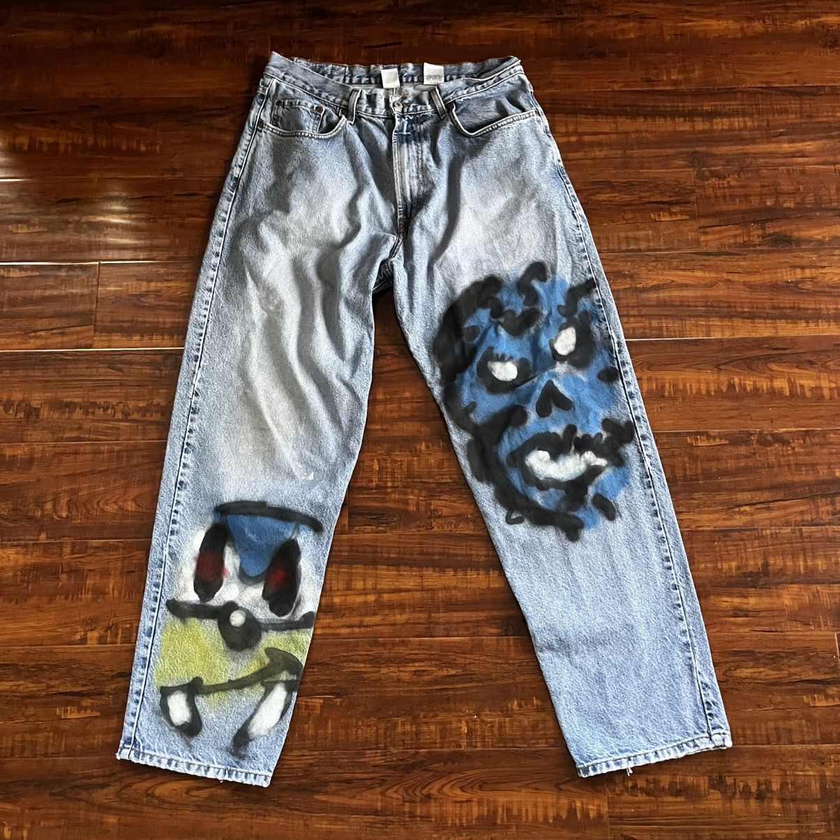 Lucky Brand Custom Handmade Denim Blue Jeans Size US 36 / EU 52 - 1 Thumbnail