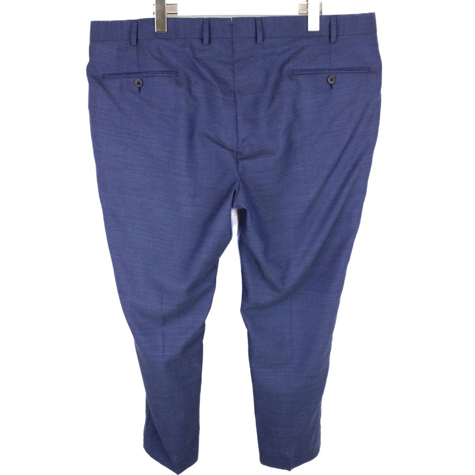Suitsupply SUITSUPPLY Brescia Trousers Men's Suit Trousers UK 40 Zip Fly Blue Wool Patterned Size US 40 / EU 56 - 2 Thumbnail