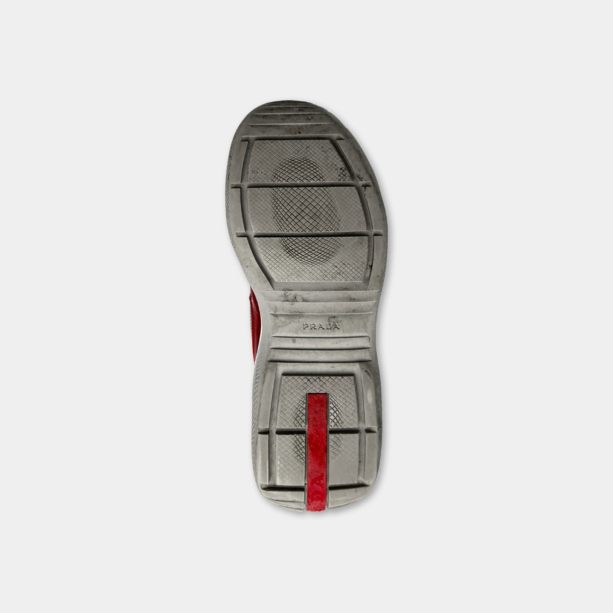 Prada Prada America’s Cup Red Low Sneakers Size US 8 / IT 38 - 7 Thumbnail
