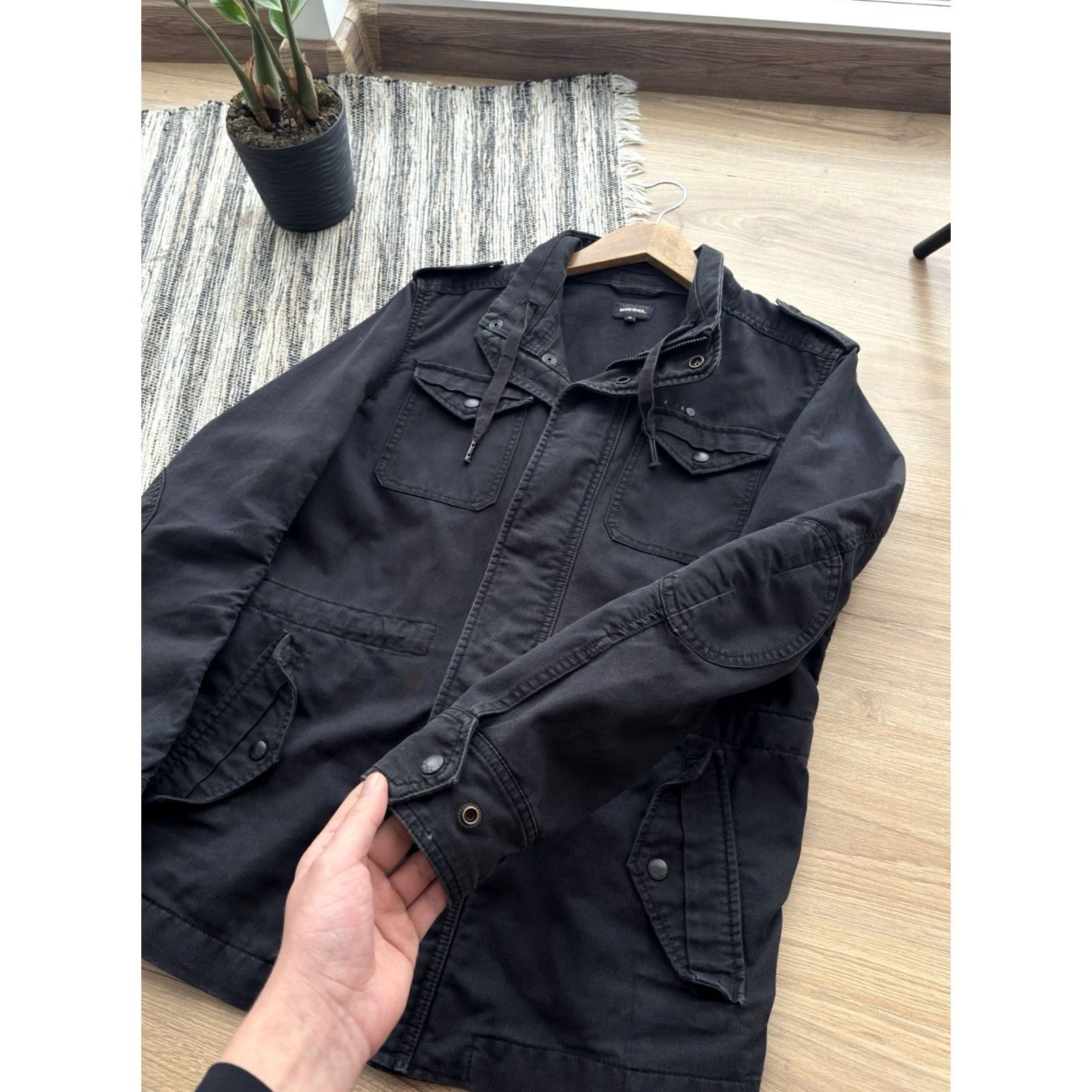 Diesel DIESEL VINTAGE JACKET Cotton DENIM Black S Men Size US S / EU 44-46 / 1 - 4 Thumbnail