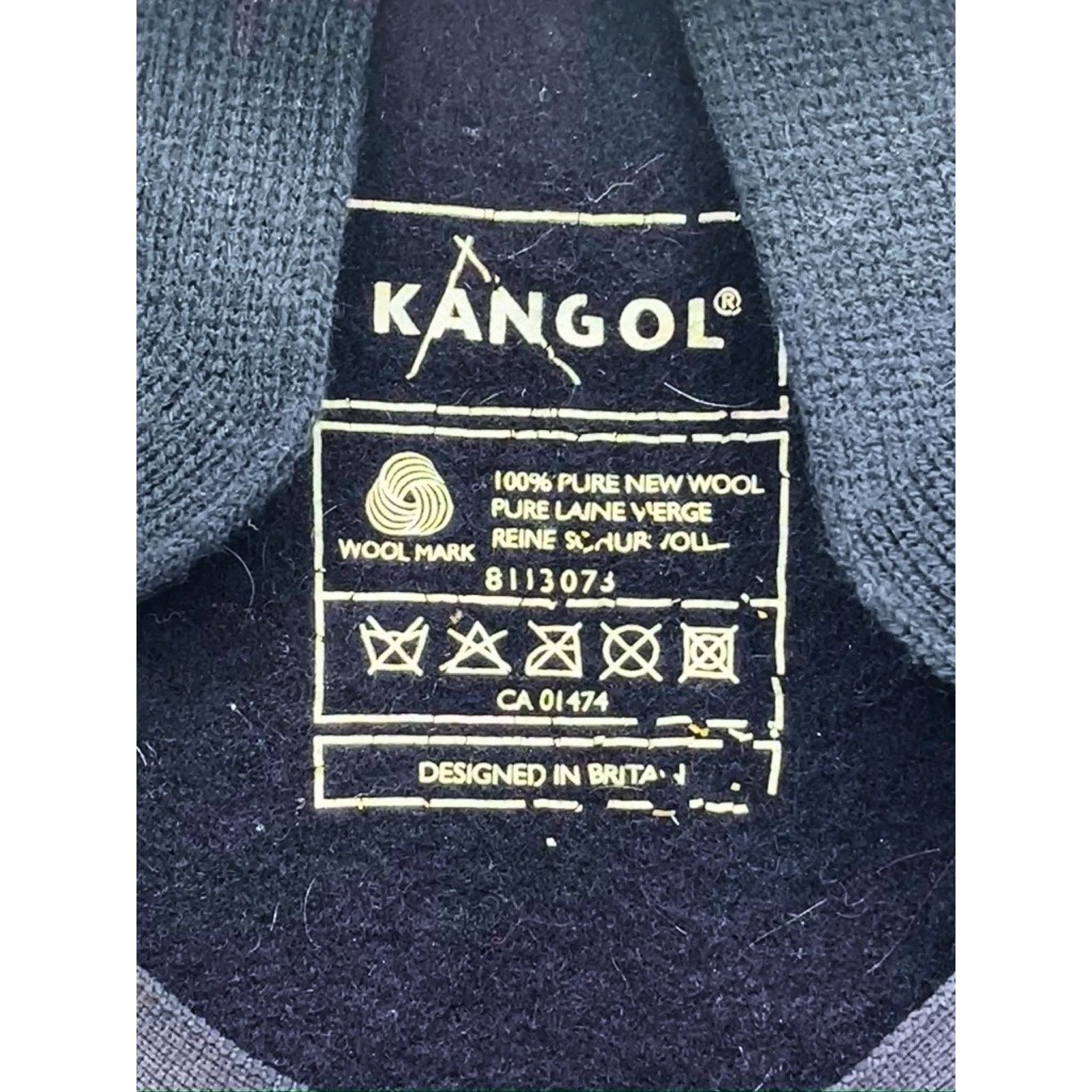 Kangol Kangol 504 Wool Earflap Hat Navy XL Classic Flat Felt Cap Size ONE SIZE - 8 Thumbnail