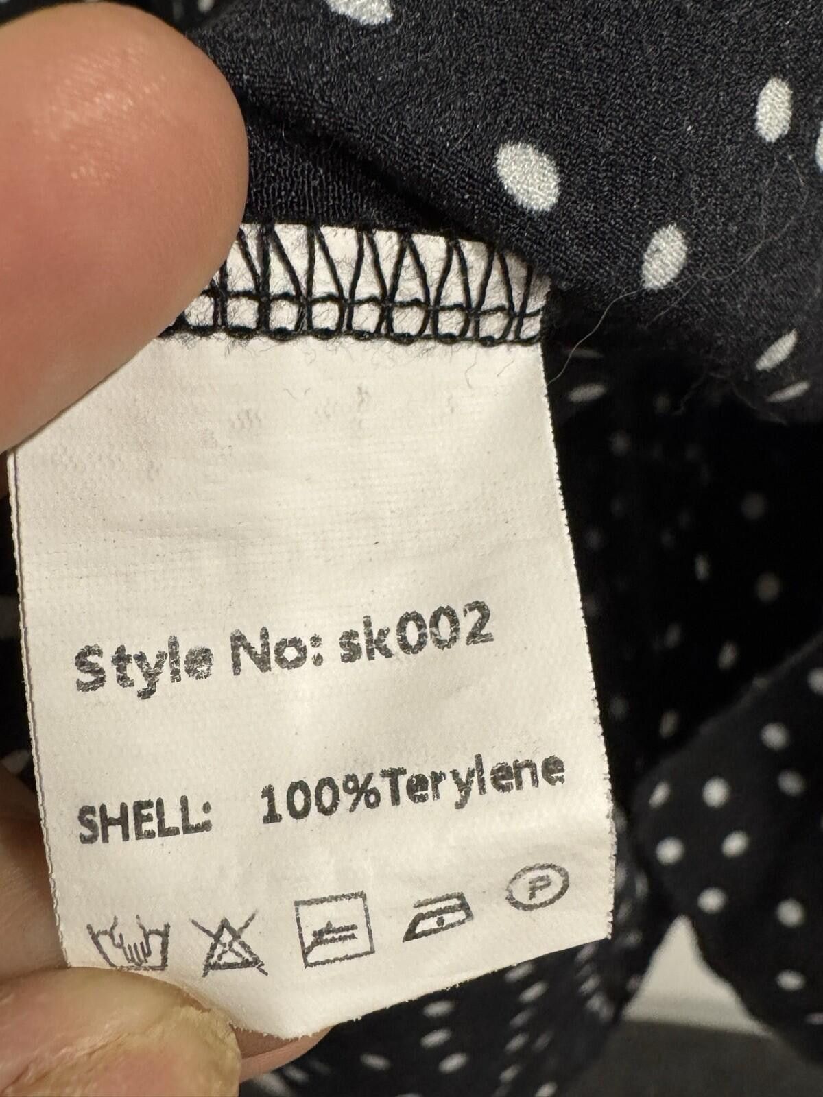 Other EXLURA Womens High Waist Polka Dot Pleated Maxi Skirt Size M Size 32" / US 10 / IT 46 - 7 Thumbnail