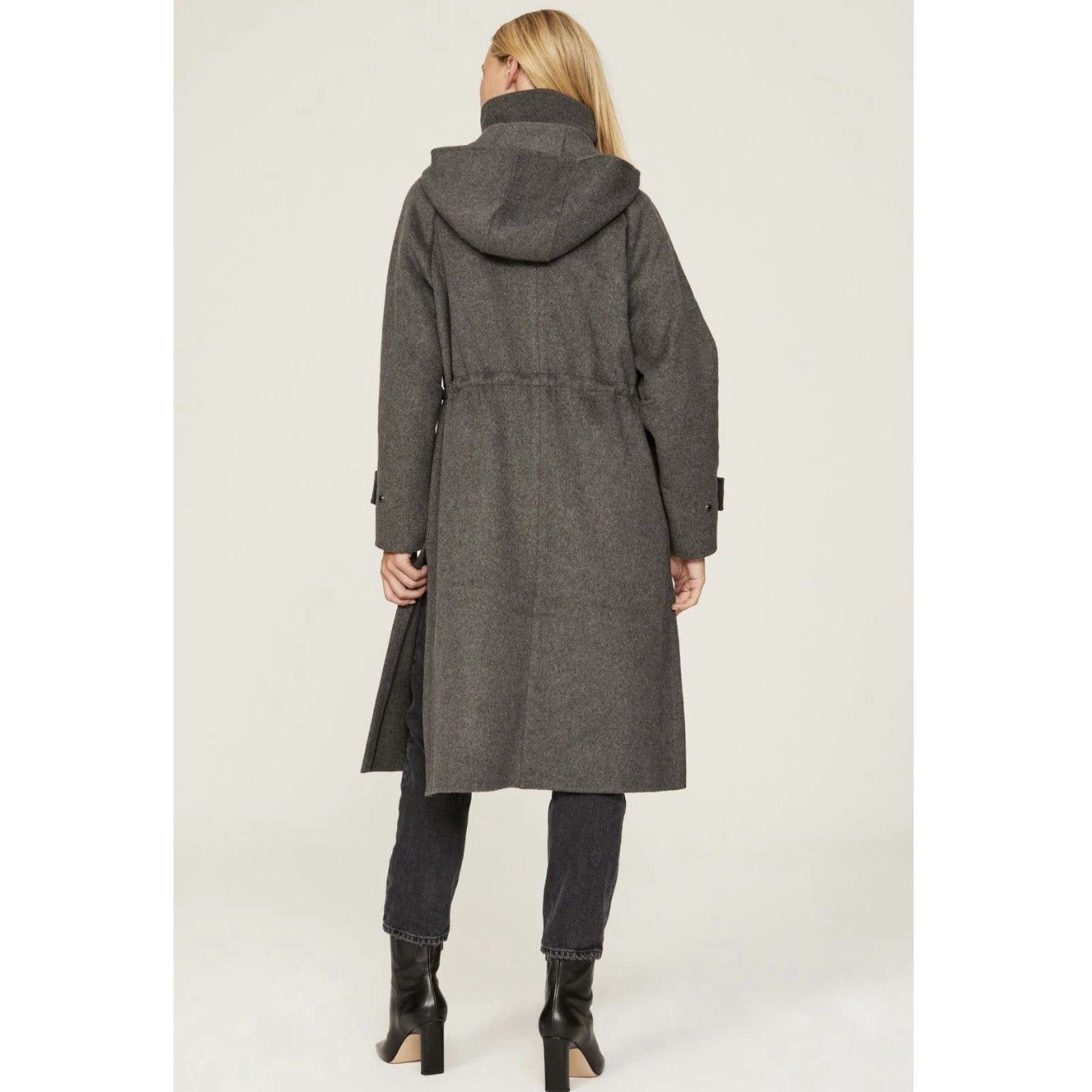 Jason Wu Jason Wu Drawstring Wool Coat - Size Xsmall Size XS / US 0-2 / IT 36-38 - 4 Thumbnail