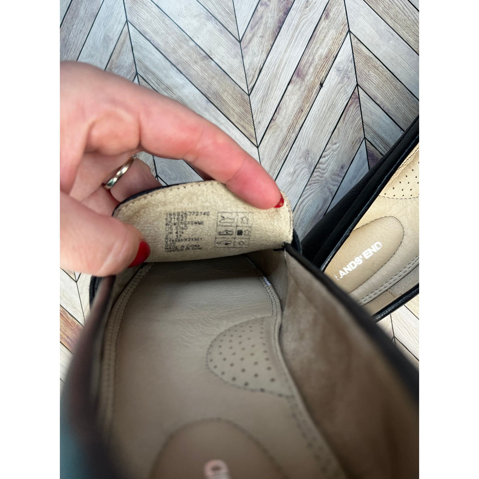 Lands' End Lands' End Leather Penny Loafer Flat Black Women's 5.5D Size US 6.5 / IT 36.5 - 6 Thumbnail