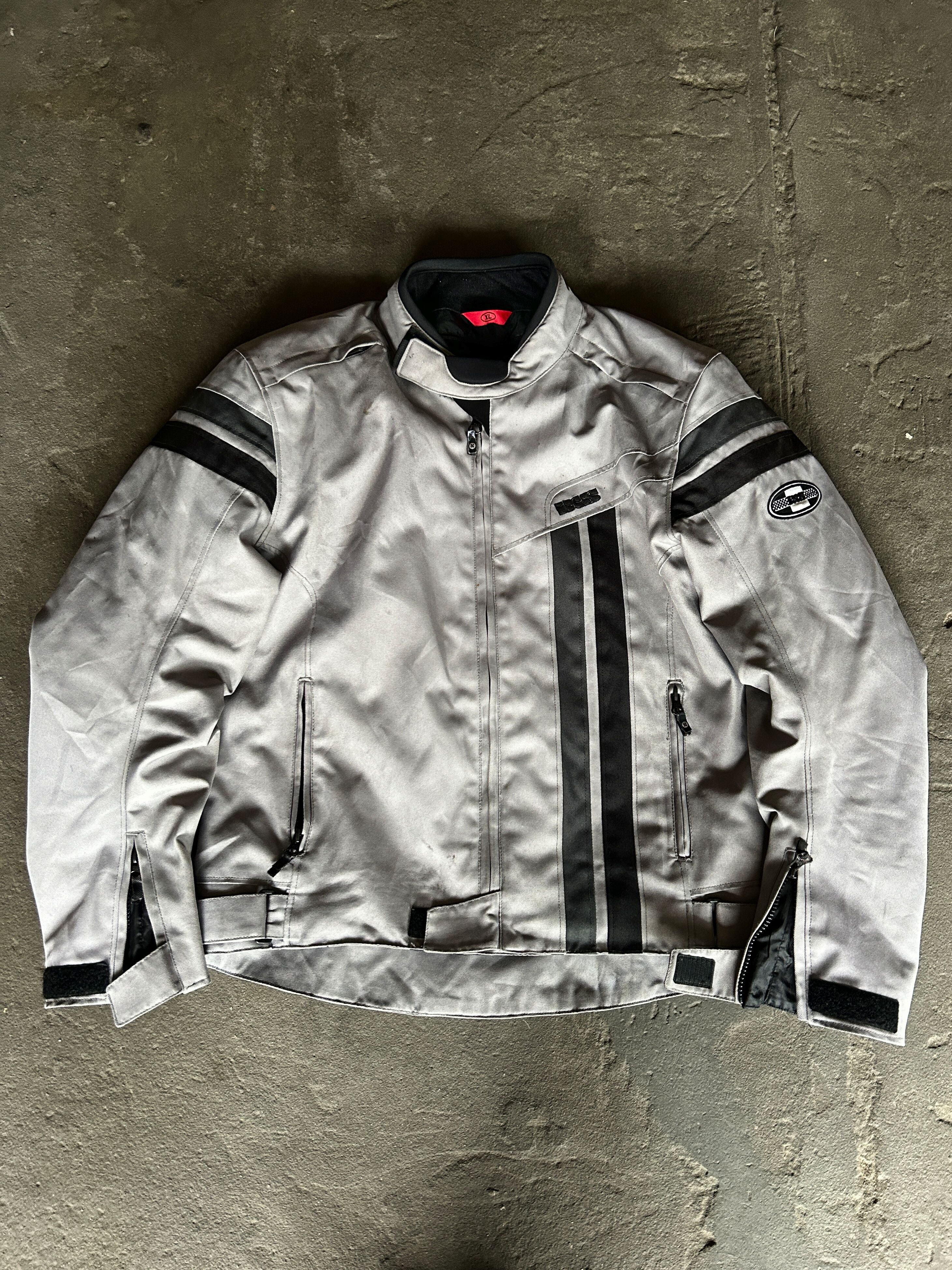 Vintage IXS Silver Grey Motorcycle Racing Jacket Biker Moto Style Size US XL / EU 56 / 4 - 1 Thumbnail