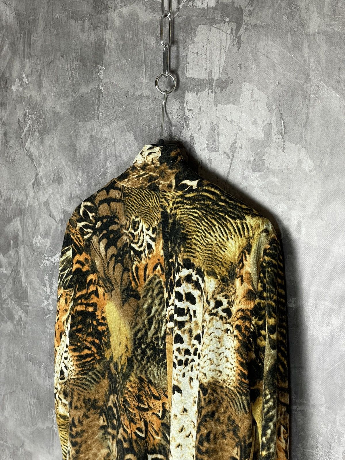 Vintage Avant Garde Y2K Style Leopard Sweater Cardigan Size L / US 10 / IT 46 - 9 Thumbnail