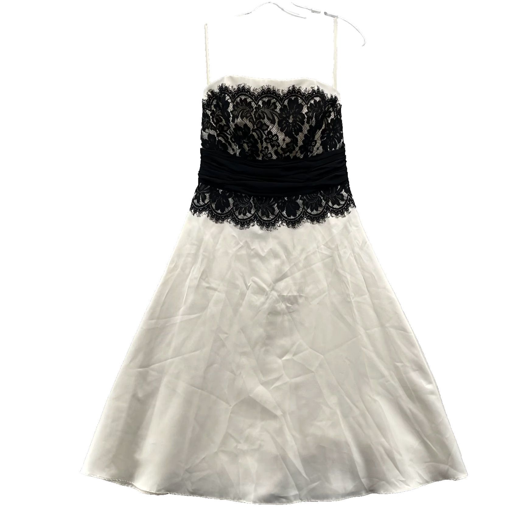 White House Black Market White House Black Market Dress Womens 2 Lace Satin Bow Formal Classic Party Chic Dress Shirt Women 90s Size XS / US 0-2 / IT 36-38 - 2 Thumbnail
