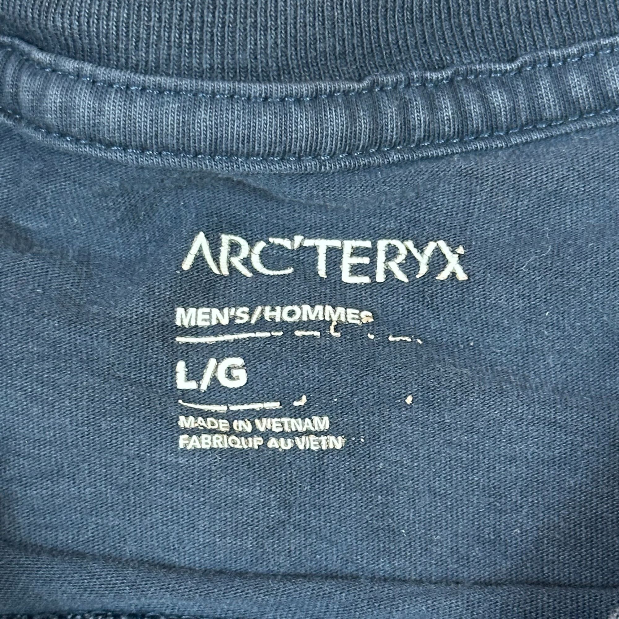 Arc'teryx ArcTeryx Mens L/G Navy Blue Cotton Crewneck T-Shirt With Log Size US L / EU 52-54 / 3 - 3 Thumbnail
