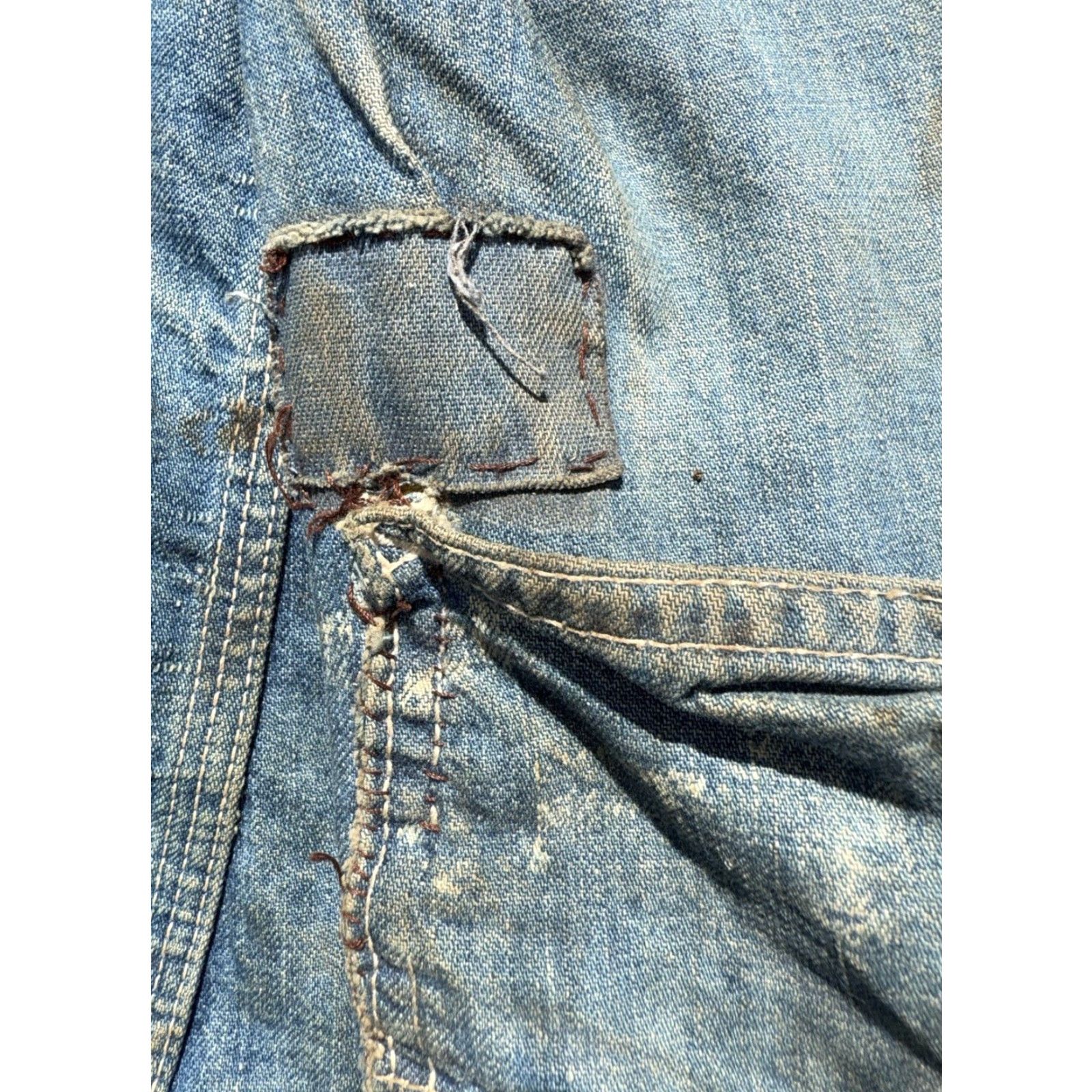 Lee VINTAGE Lee Denim Chore Jacket Sunfaded 1960s Union Made Sanforized XL Mens Size US XL / EU 56 / 4 - 5 Thumbnail