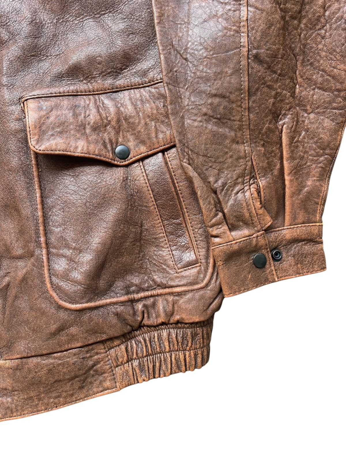 Vintage Vintage Reno France Fur Brown G1 Leather Jacket Size US L / EU 52-54 / 3 - 5 Thumbnail
