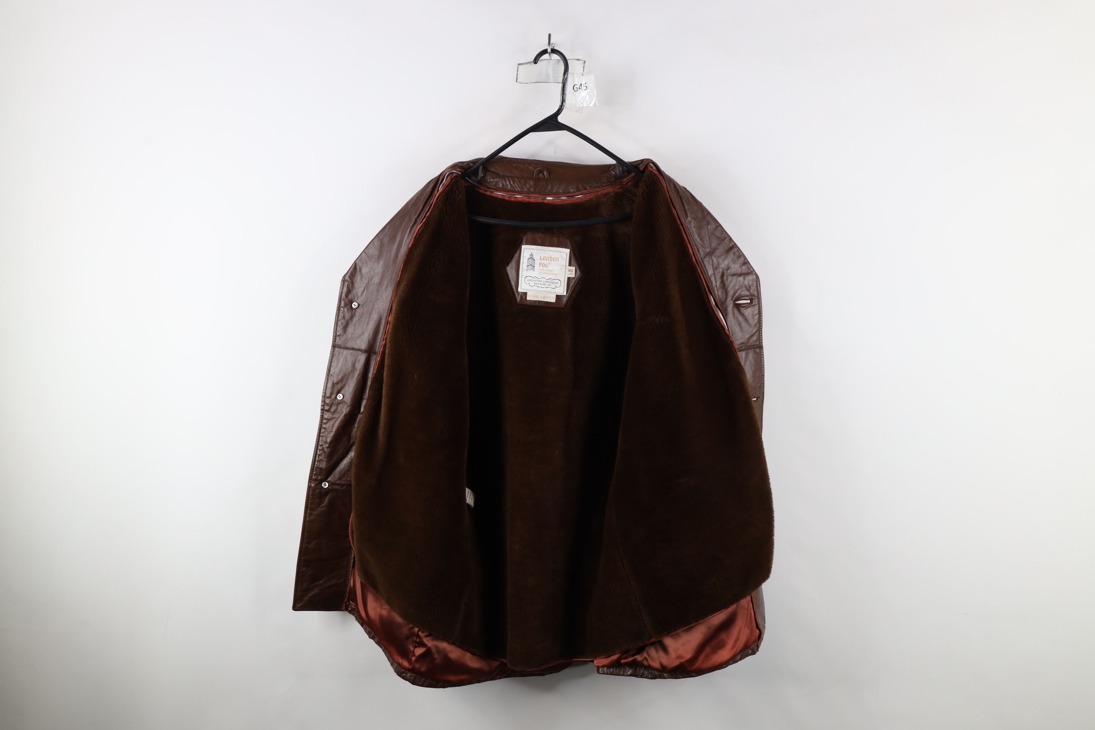 Vintage Vintage 70s Streetwear Leather Rancher Jacket Coat Brown Size US L / EU 52-54 / 3 - 9 Thumbnail