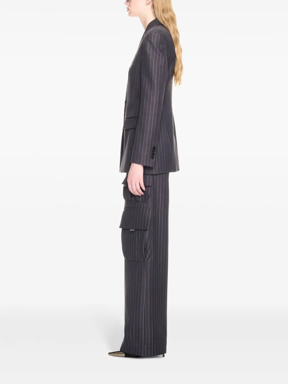 Off-White o1y1225 Cargo Pant in Dark Gray Size 26" / US 2 / IT 38 - 3 Thumbnail