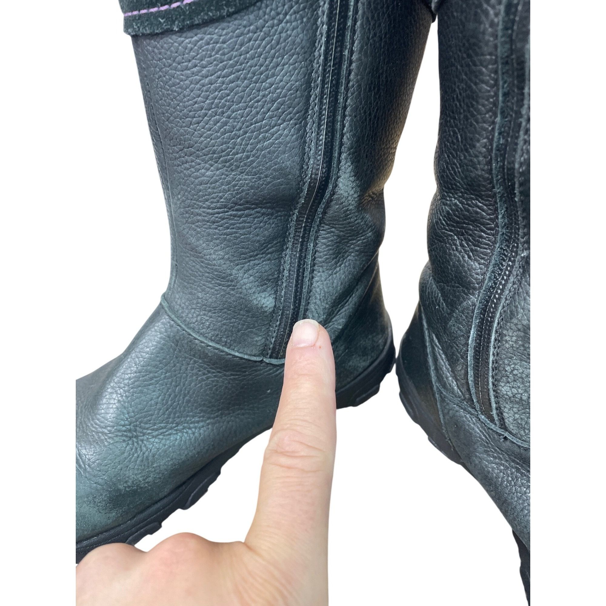 KEEN Keen Womans Black Leather Suede Waterproof Winter Boots Sz 4 Size US 4 / IT 34 - 18 Thumbnail