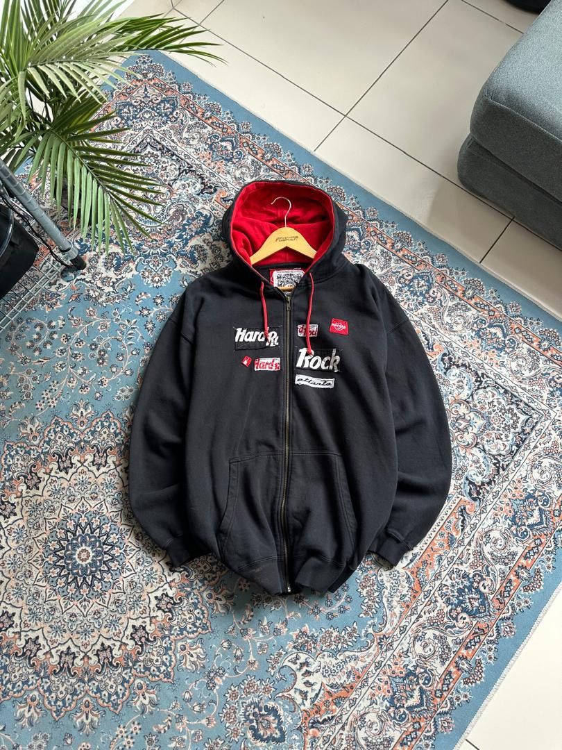 Hard Rock Cafe × Vintage HARD ROCK CAFE ZIPPER HOODIE Size US XL / EU 56 / 4 - 1 Thumbnail
